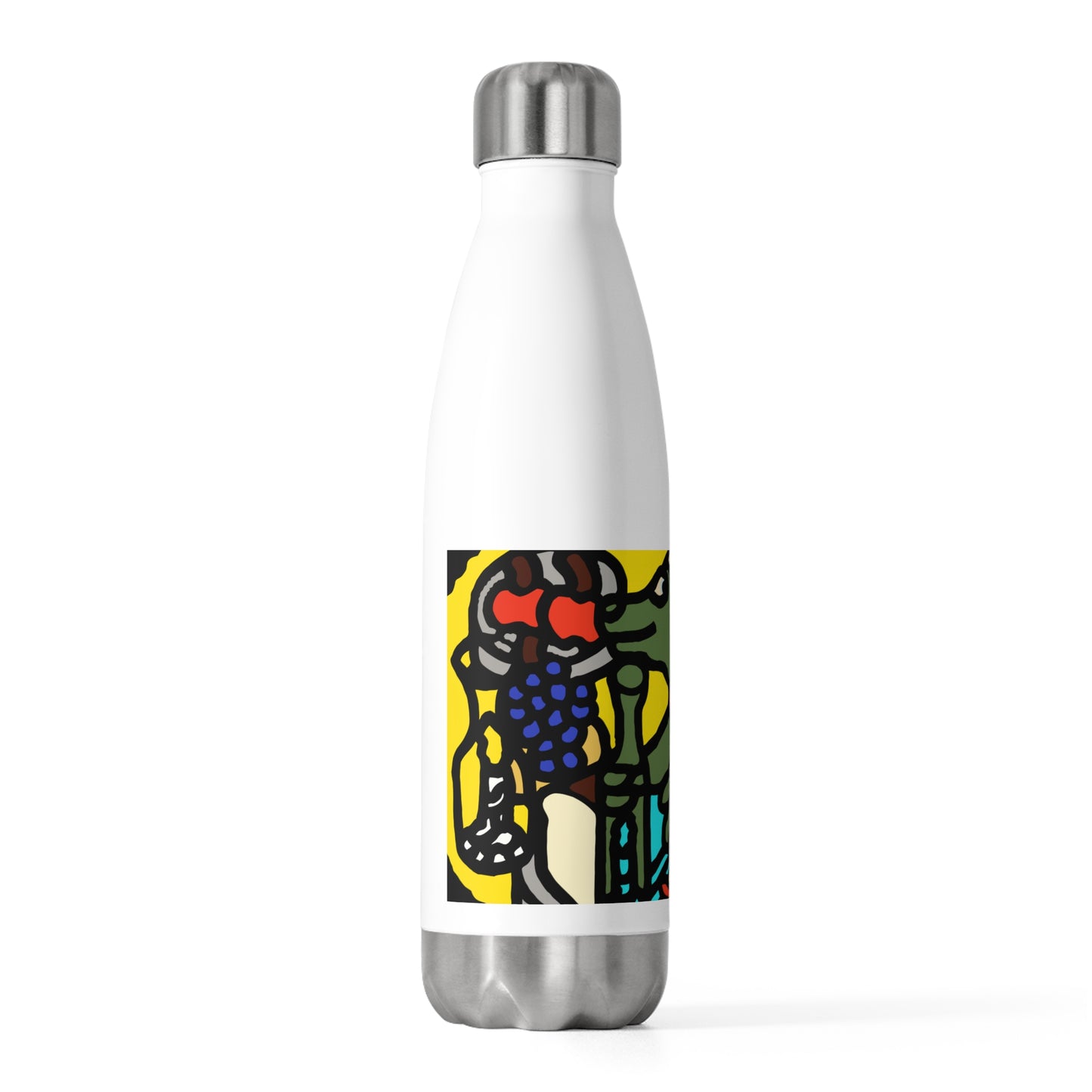 Two dragons enjoying a feast together Stainless Steel Water Bottle