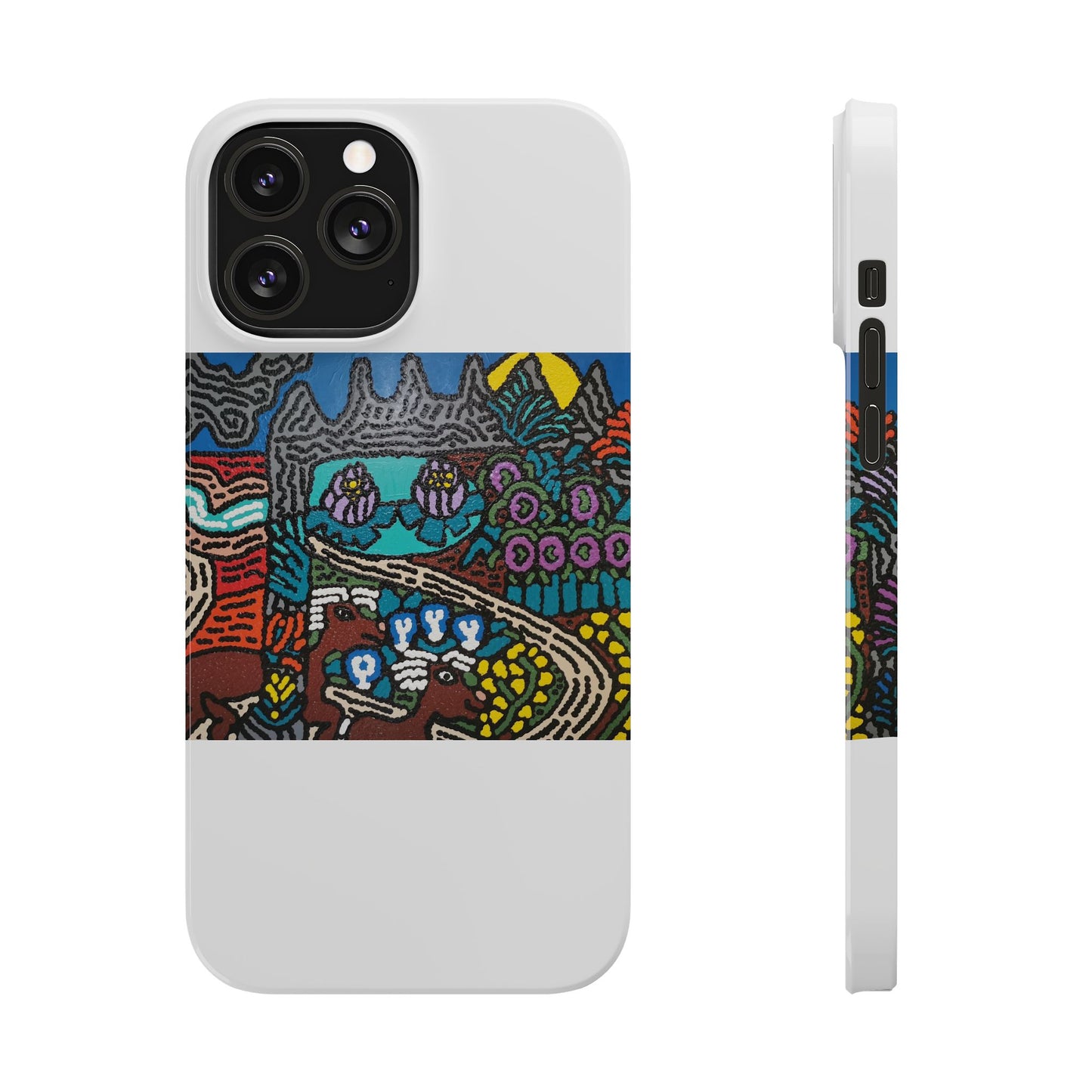 Going to the valley of hope and prosperity Slim Phone Case