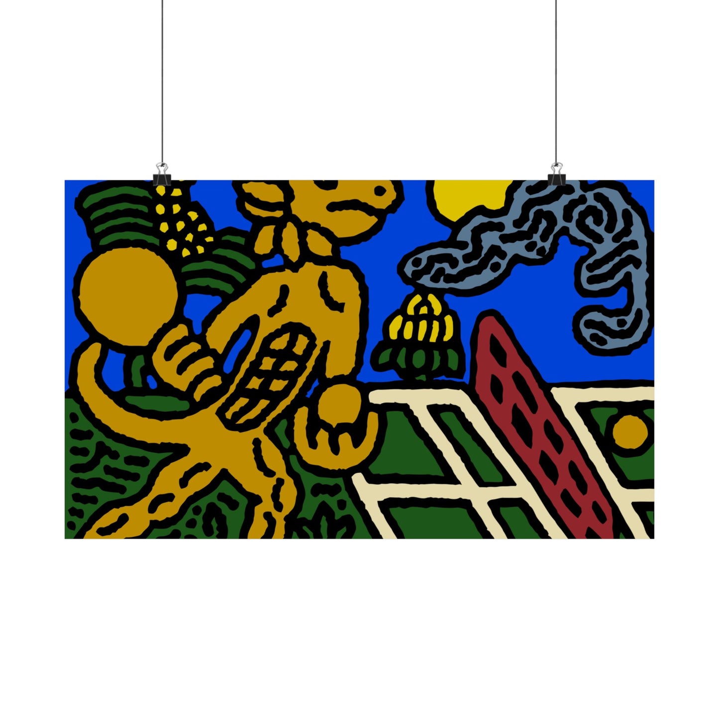 Ready for making big serves in life Matte Poster Horizontal (Small)