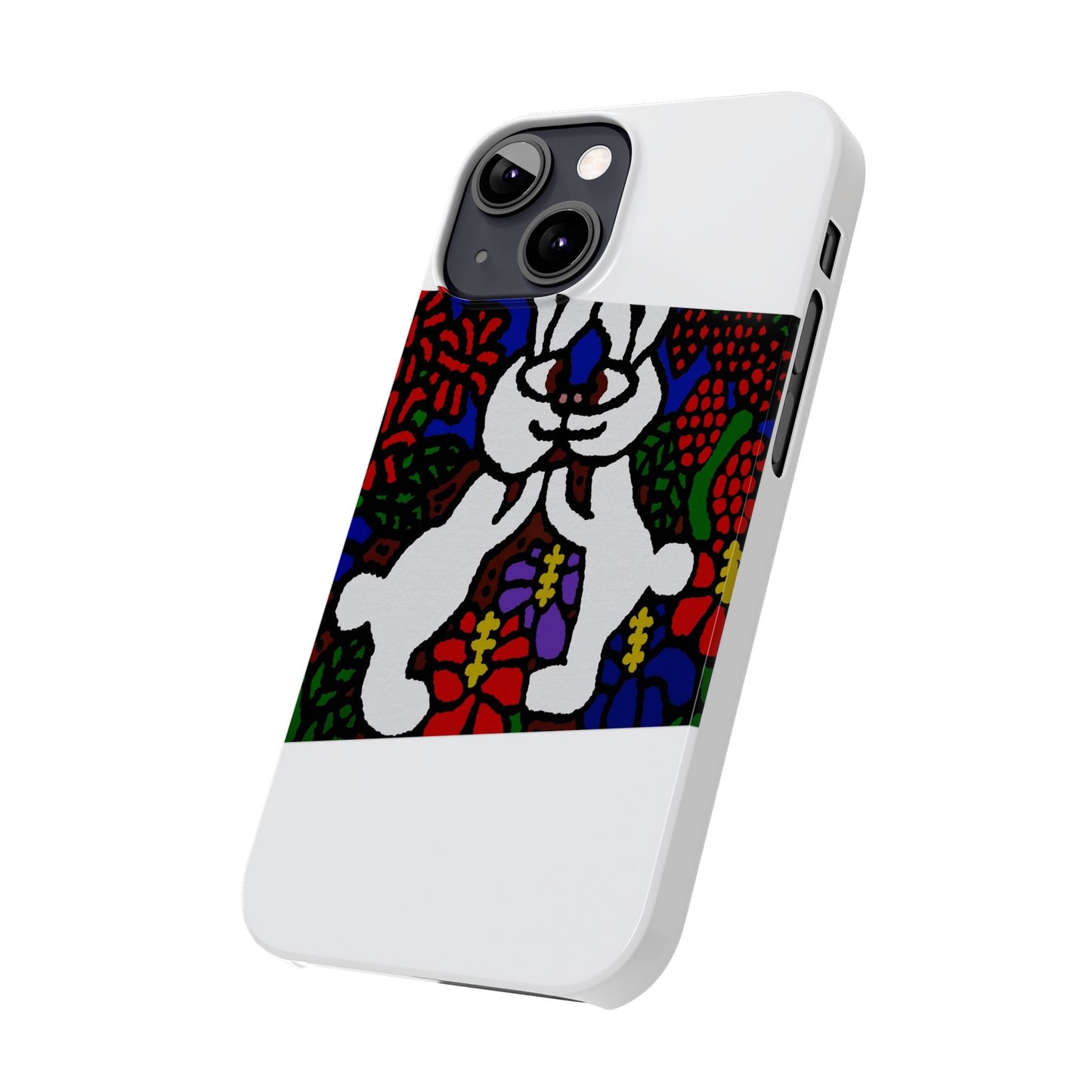 Bunnies in love Slim Phone Case