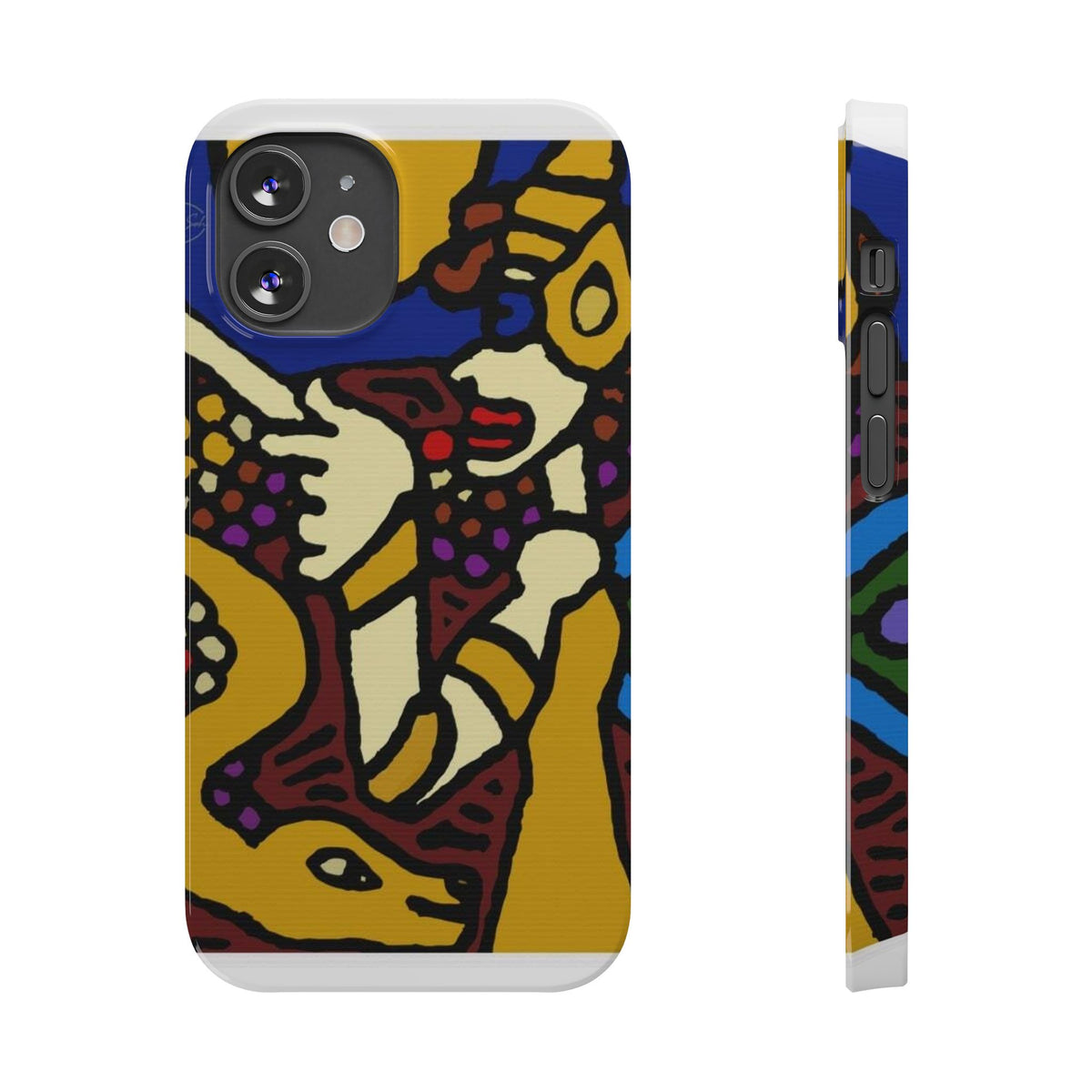 The golden snake being blessed by the fairy Slim Phone Case