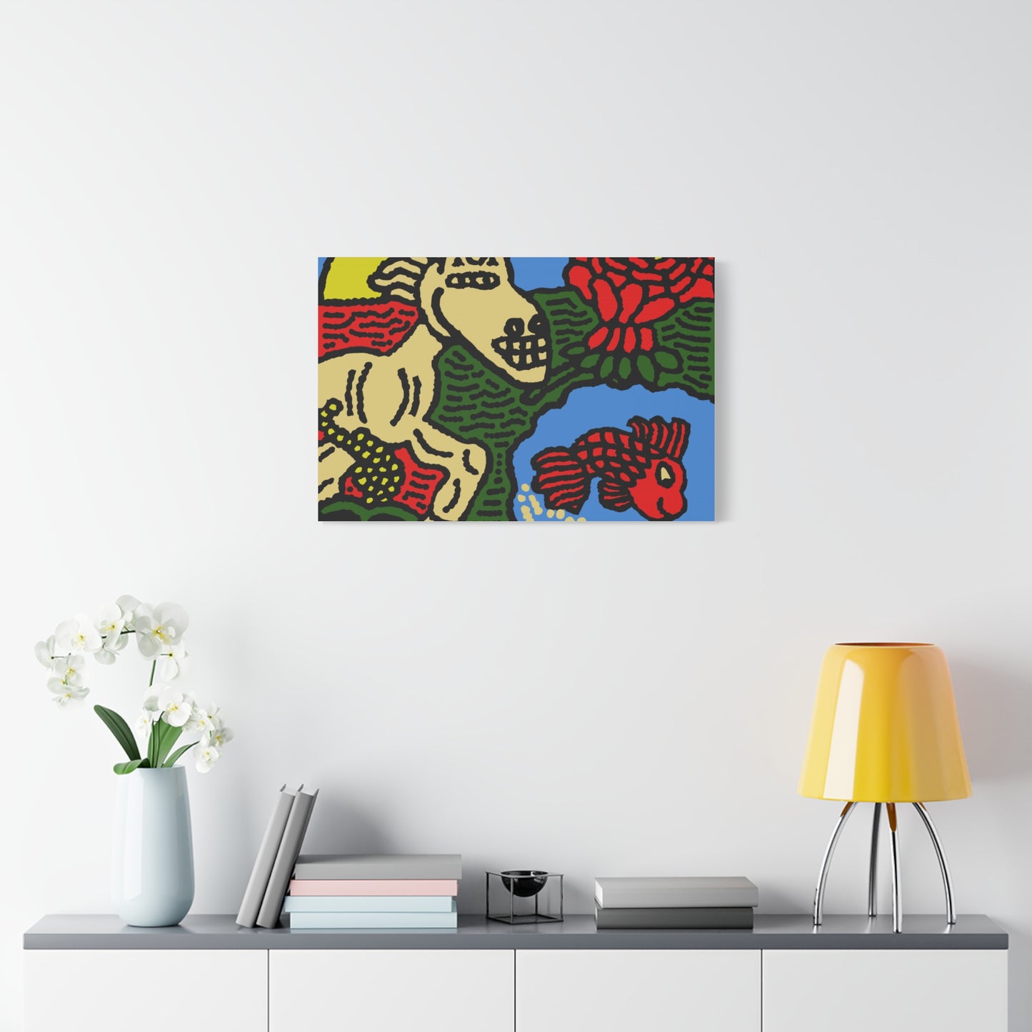 Galloping carefree through life Canvas (Small)