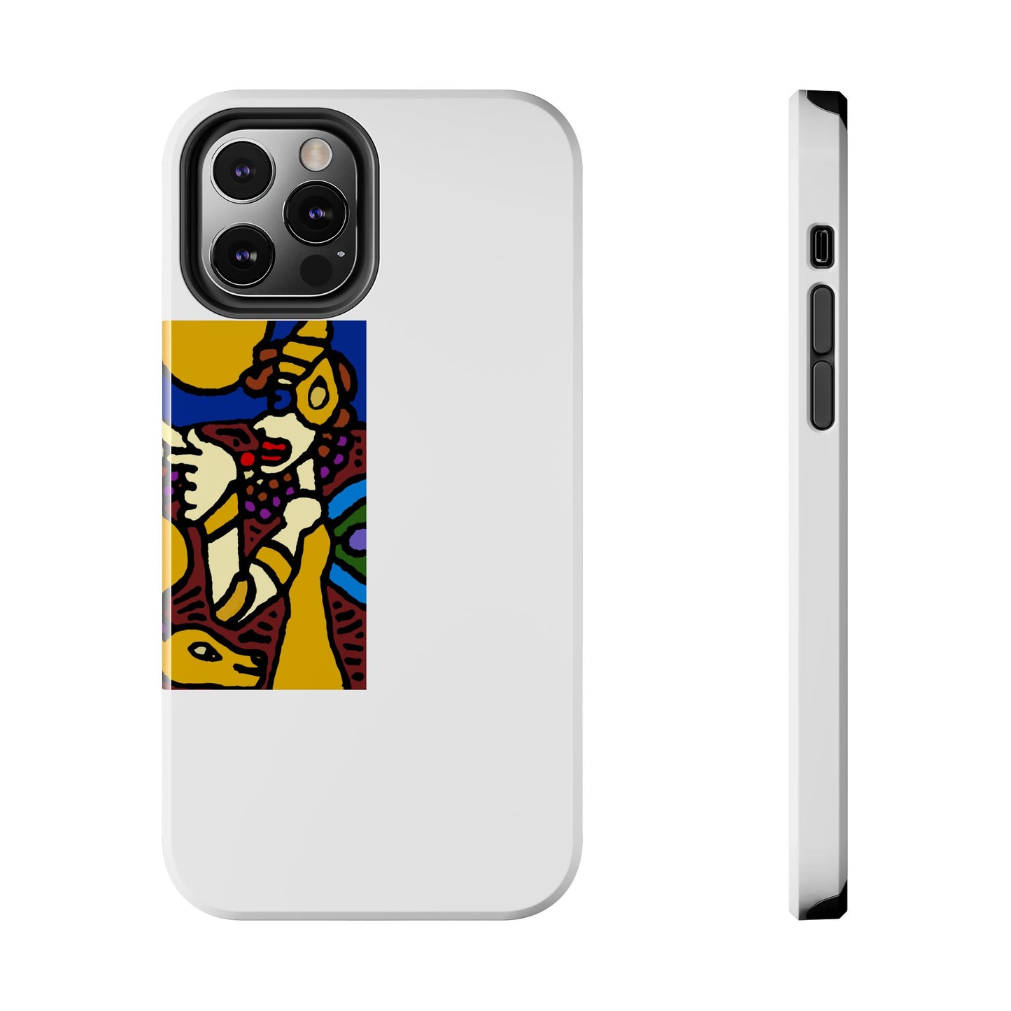 The golden snake being blessed by the fairy Tough Phone Case
