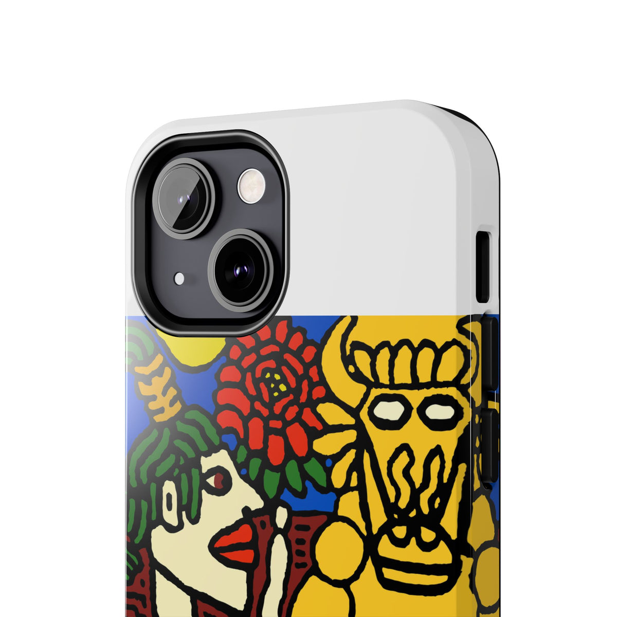 The warrior hailing the mighty golden dragon Tough Phone Case