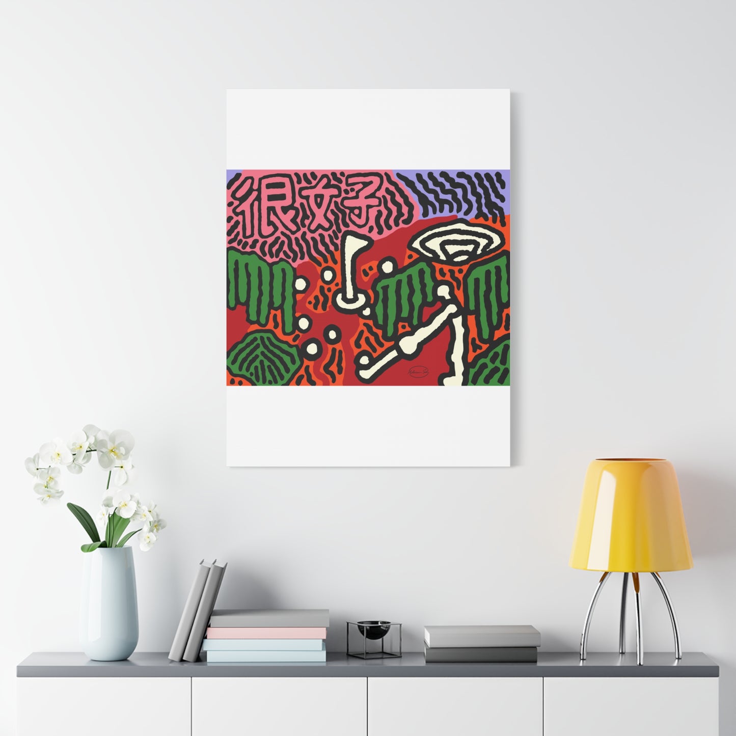 Hitting holes in one throughout life Canvas (Large)