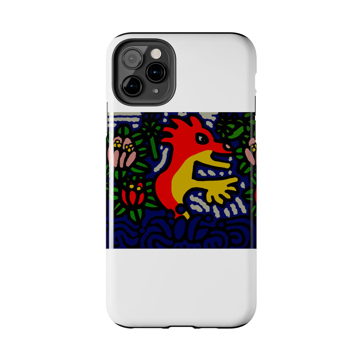 Breaking through the surface of a lotus pond Tough Phone Case