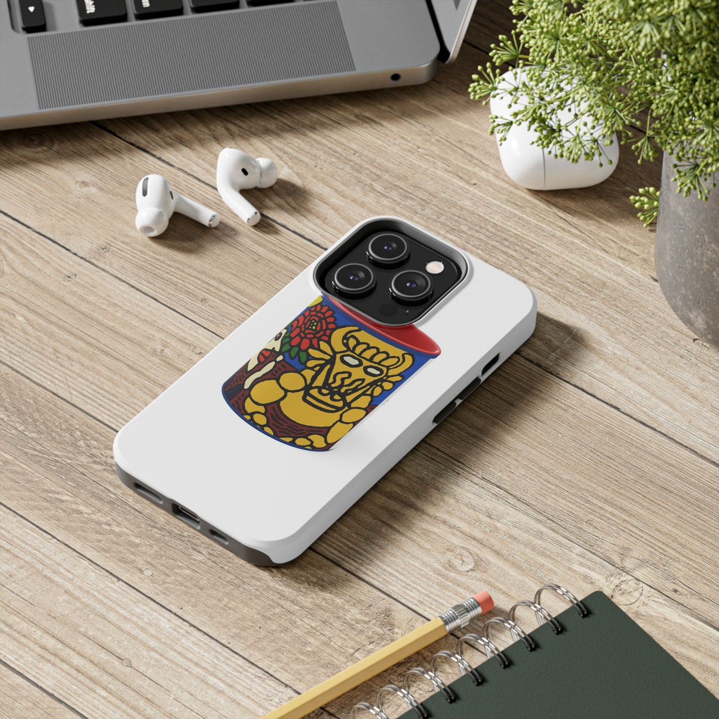 The warrior hailing the mighty golden dragon Tough Phone Case