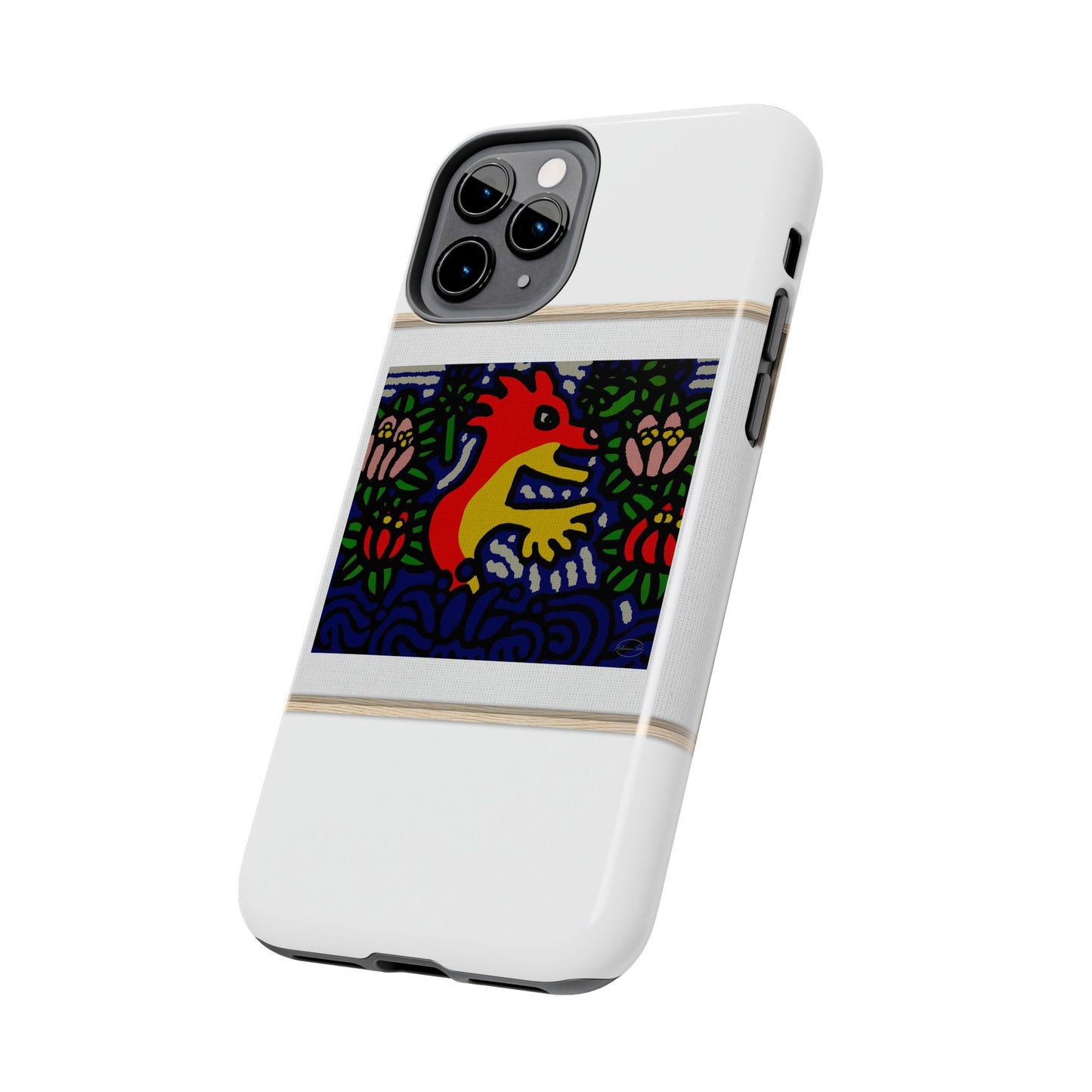 Breaking through the surface of a lotus pond Tough Phone Case