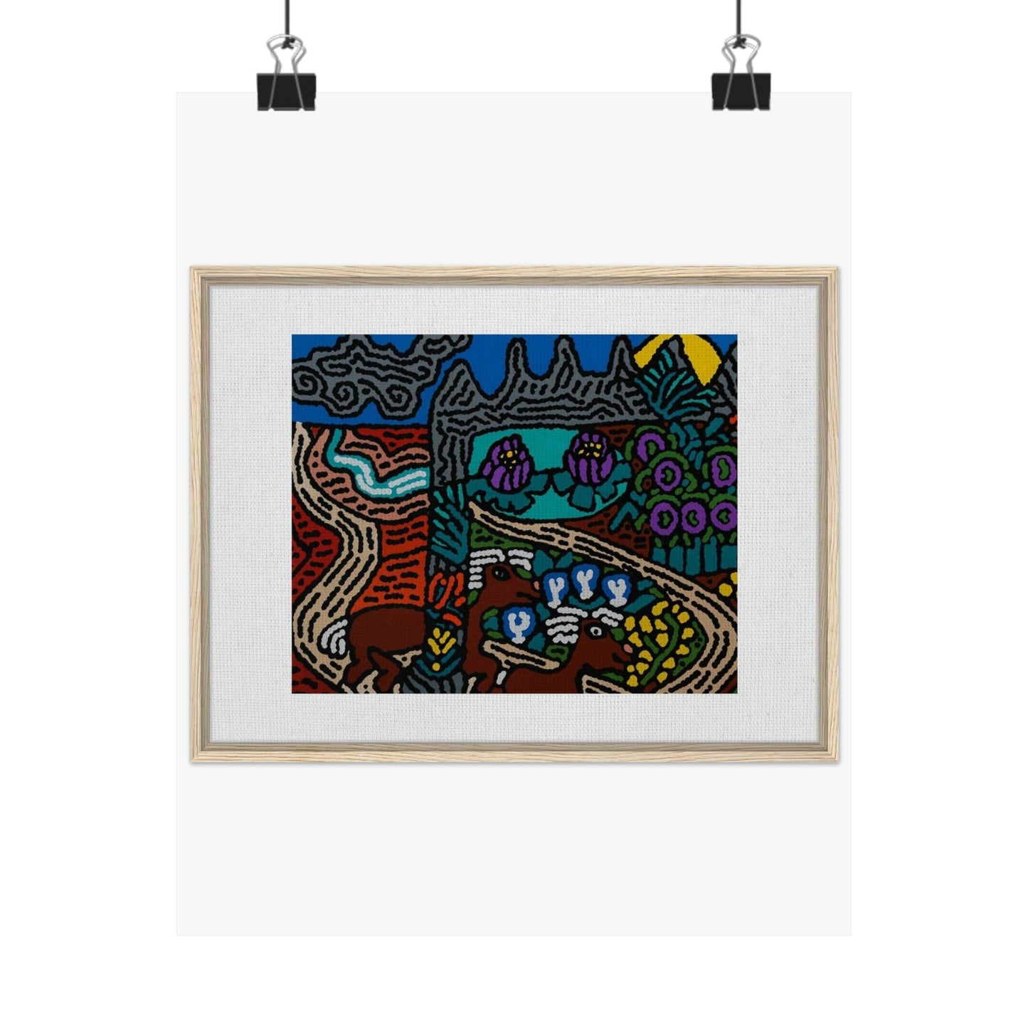 Road to a Sanctuary and Oasis Matte Poster Vertical (Small)