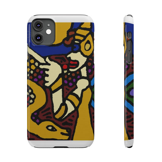The golden snake being blessed by the fairy Slim Phone Case