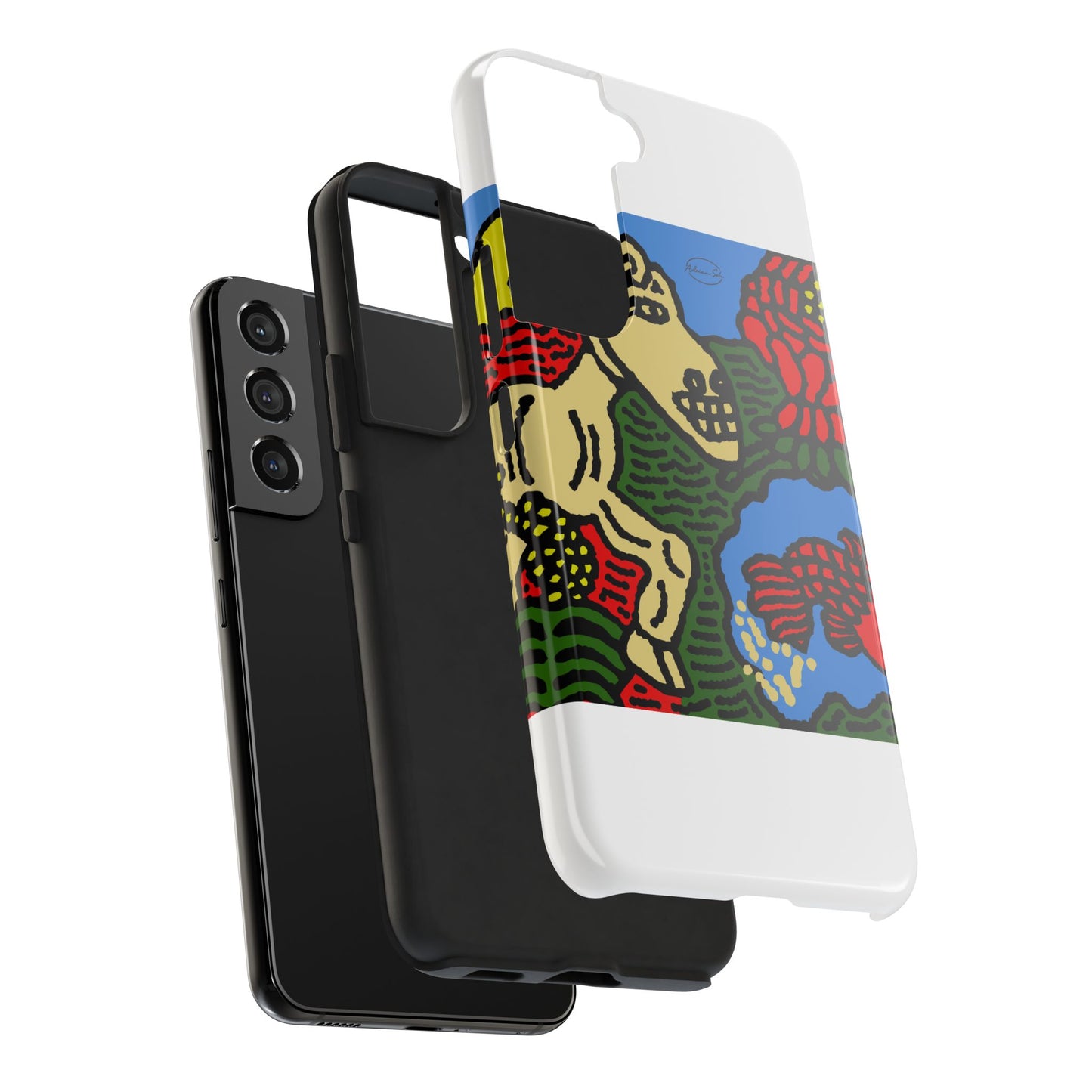 Galloping carefree through life Tough Phone Case