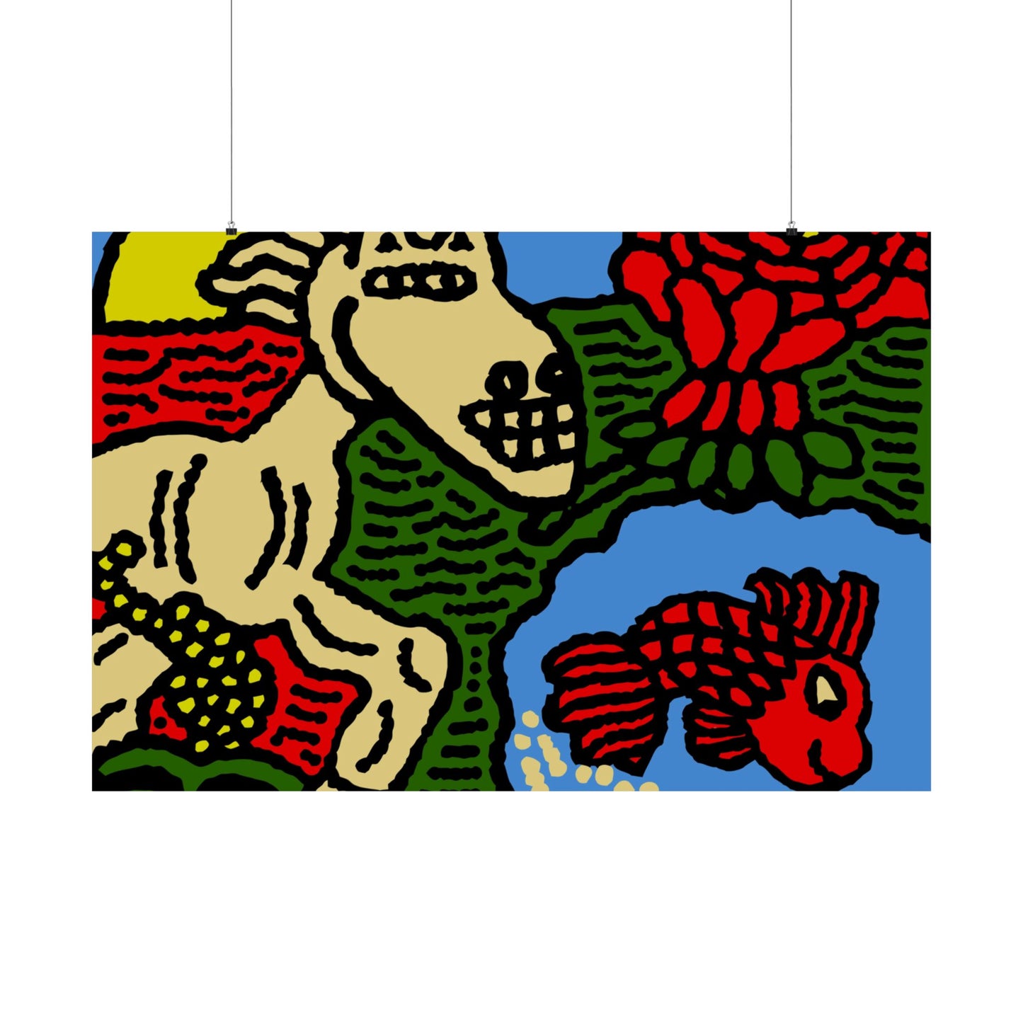 Galloping carefree through life Matte Poster Horizontal (Large)