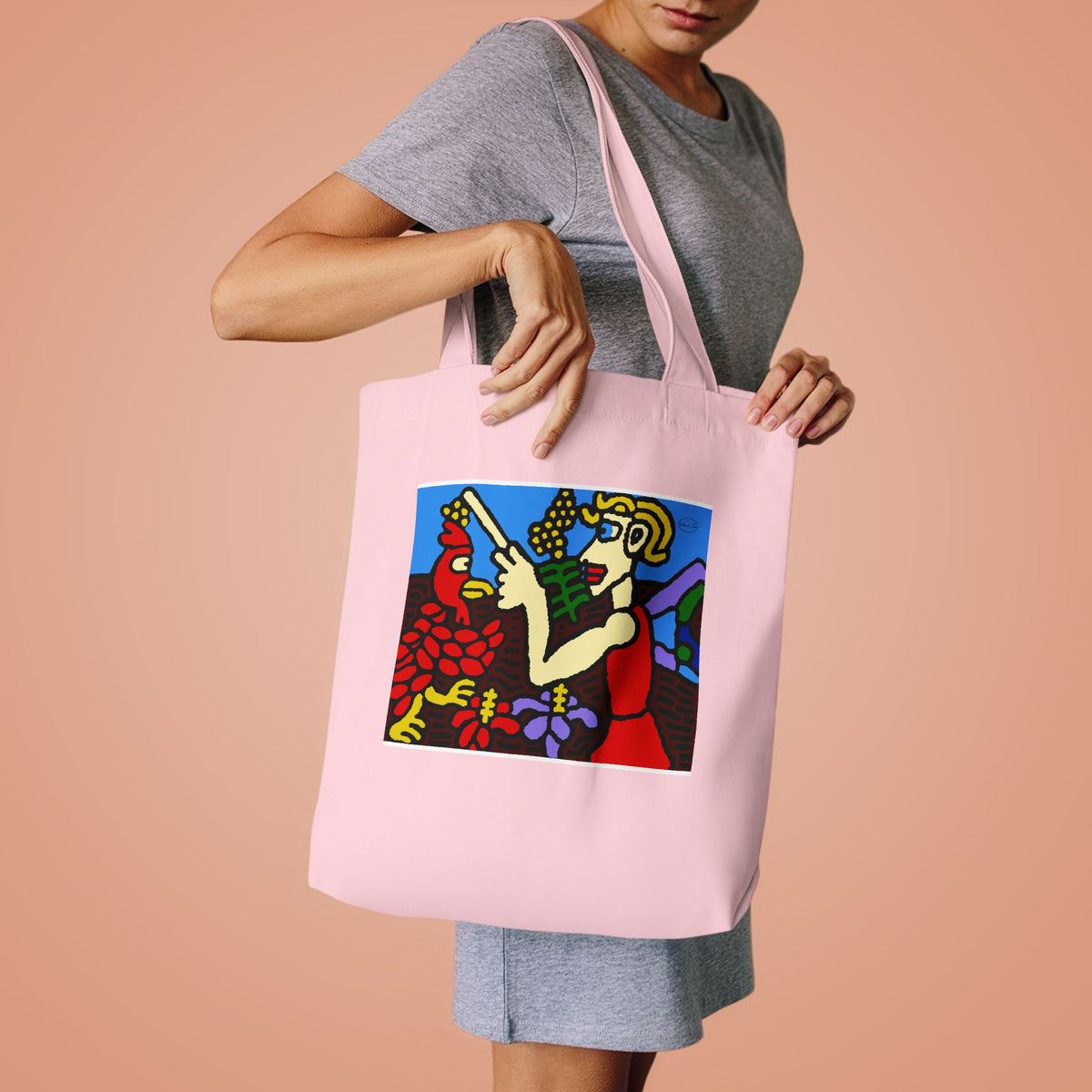 The hen gaining a blessing from a fairy Classic Tote Bag