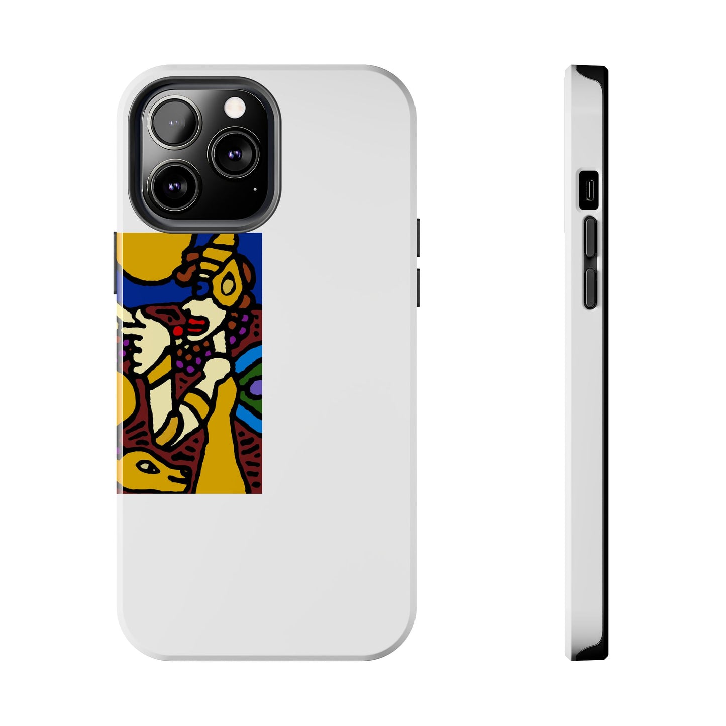 The golden snake being blessed by the fairy Tough Phone Case