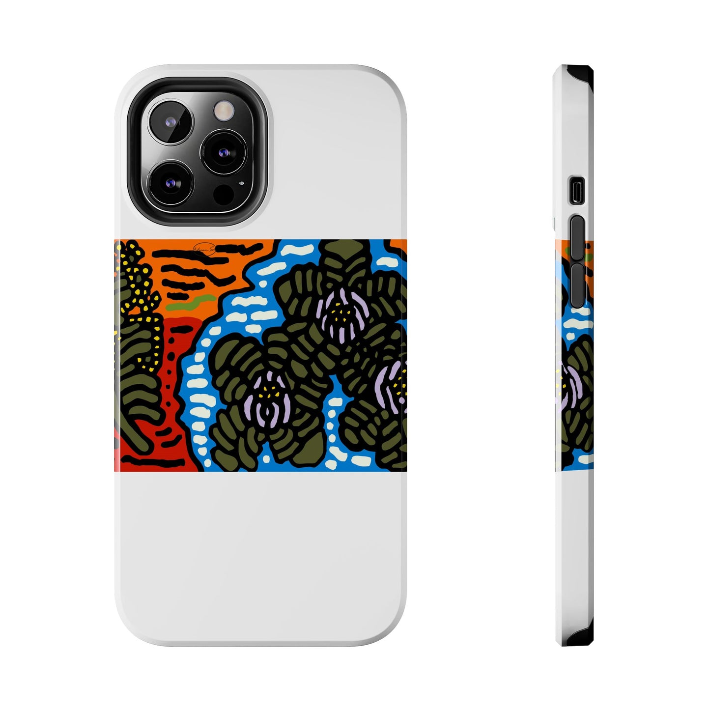 The Sri Lankan water lilies meets the Australian wattle Tough Phone Case