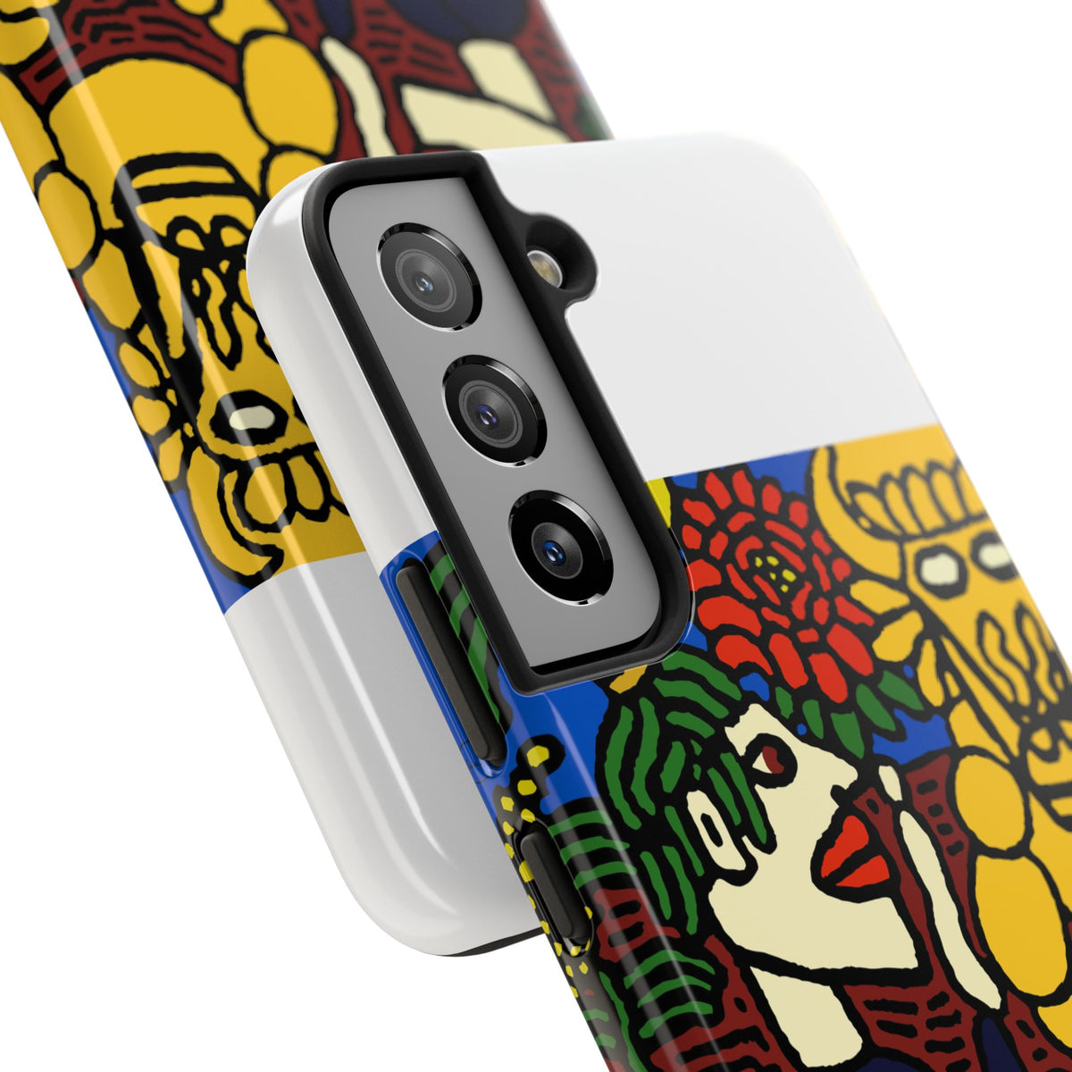 The warrior hailing the mighty golden dragon Tough Phone Case
