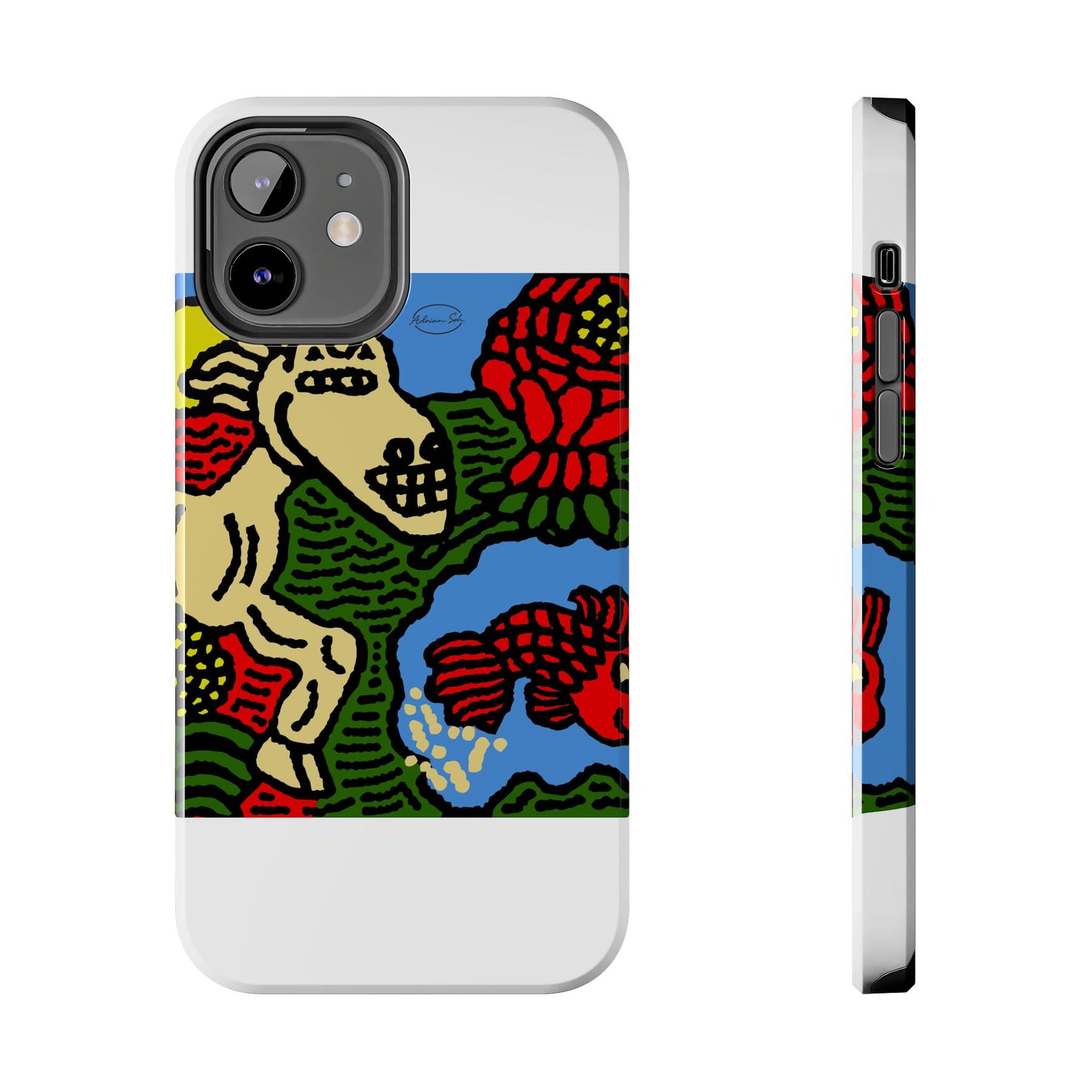Galloping carefree through life Tough Phone Case