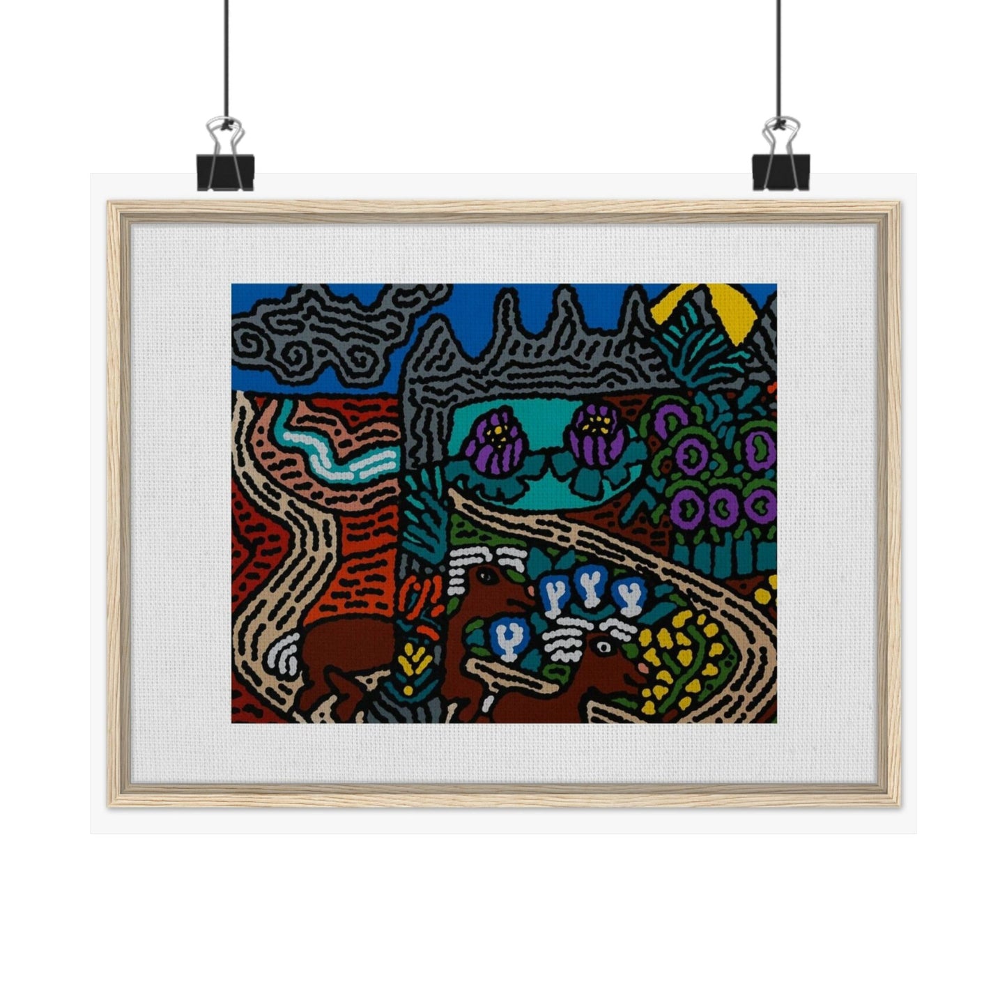 Road to a Sanctuary and Oasis Matte Poster Horizontal (Small)