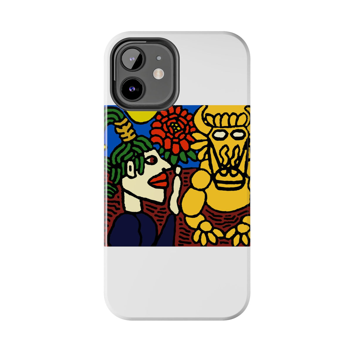 The warrior hailing the mighty golden dragon Tough Phone Case