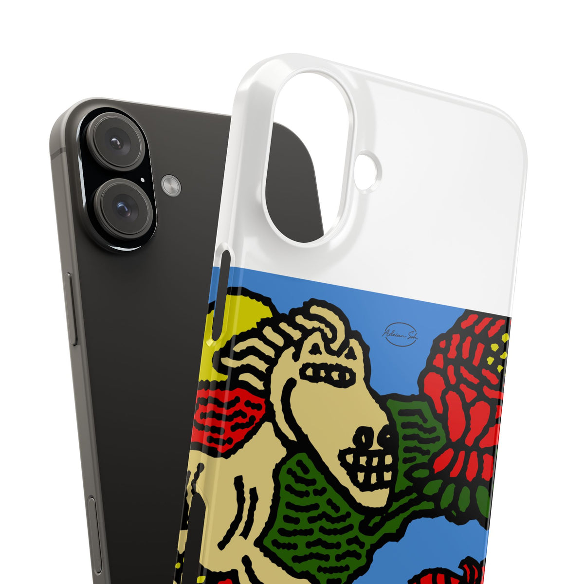 Galloping carefree through life Slim Phone Case