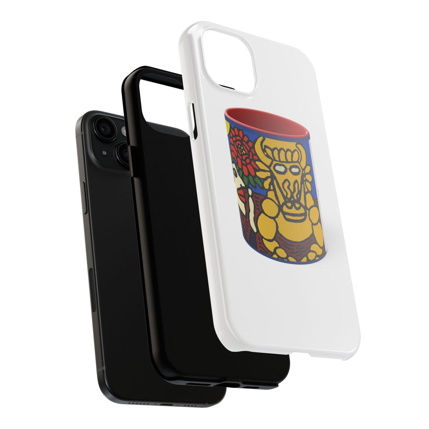 The warrior hailing the mighty golden dragon Tough Phone Case