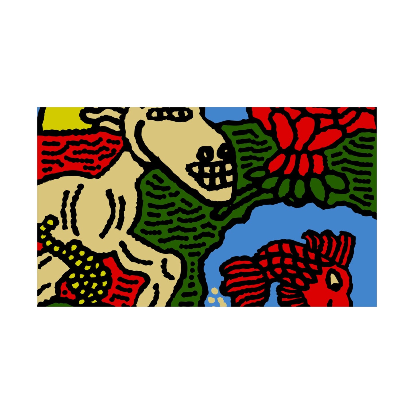 Galloping carefree through life Matte Poster Horizontal (Large)