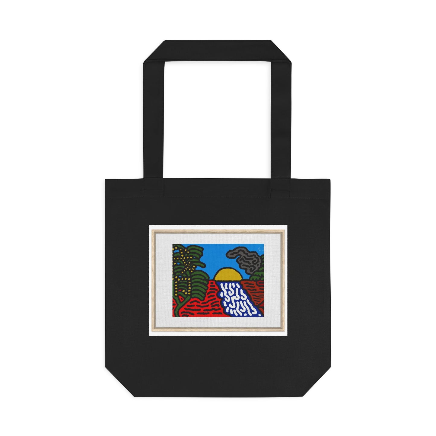 The river that joins the Australian wattle and Lebanese cedar tree in friendship Classic Tote Bag