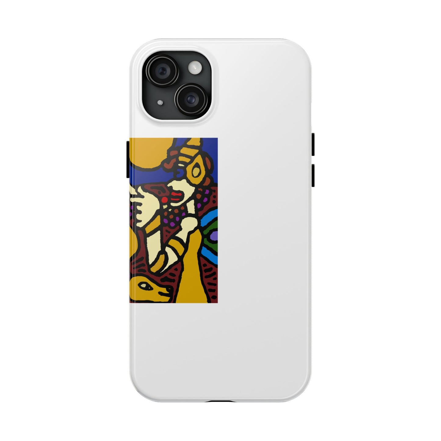 The golden snake being blessed by the fairy Tough Phone Case