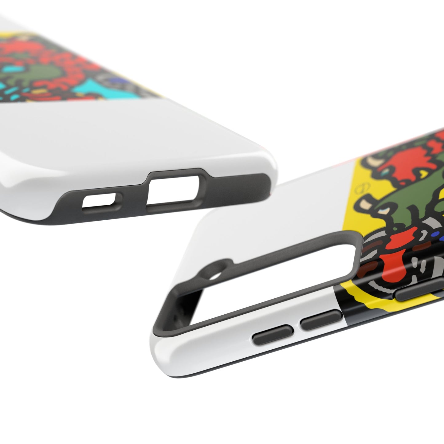 Two dragons enjoying a feast together Tough Phone Case