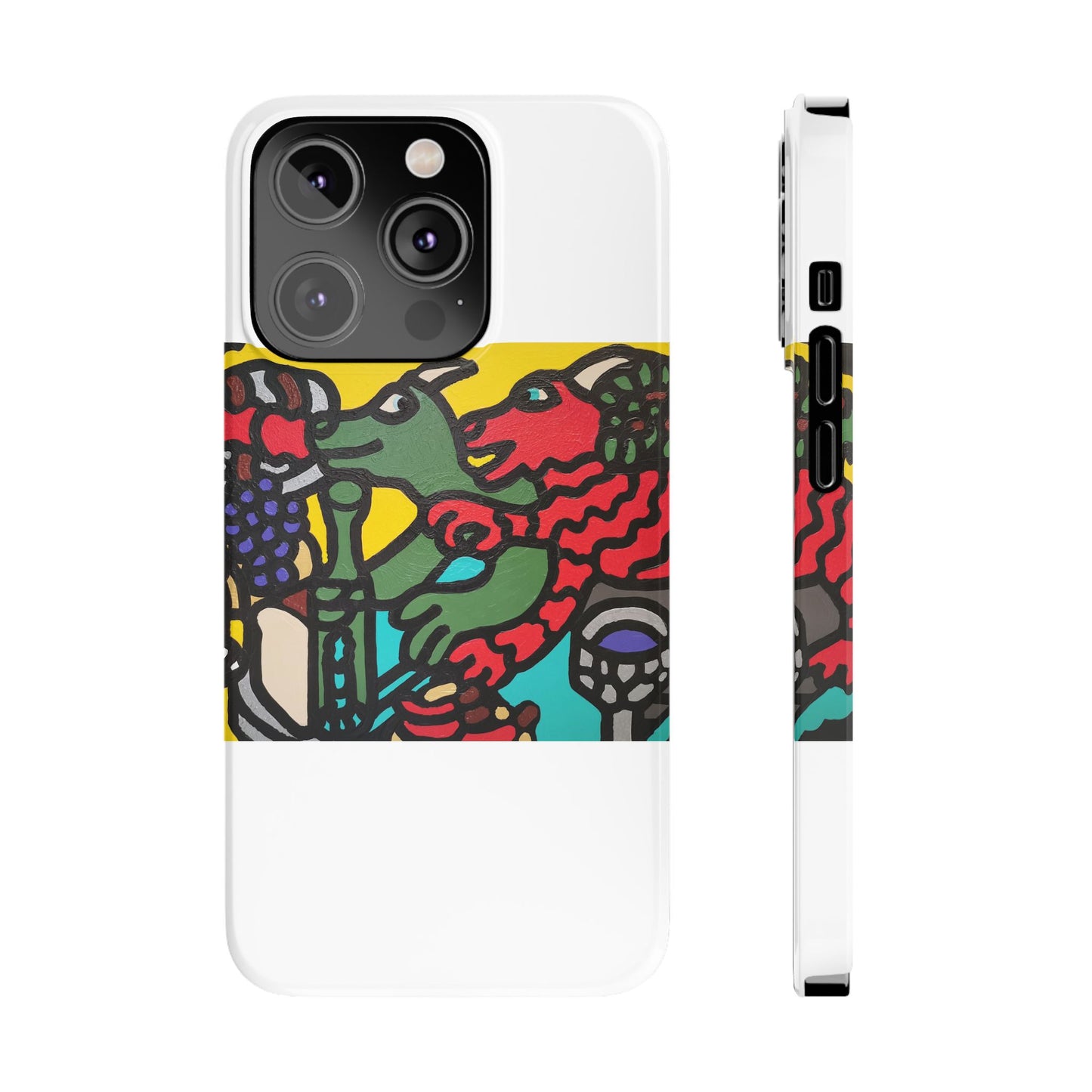 Enjoying our companionship Slim Phone Case