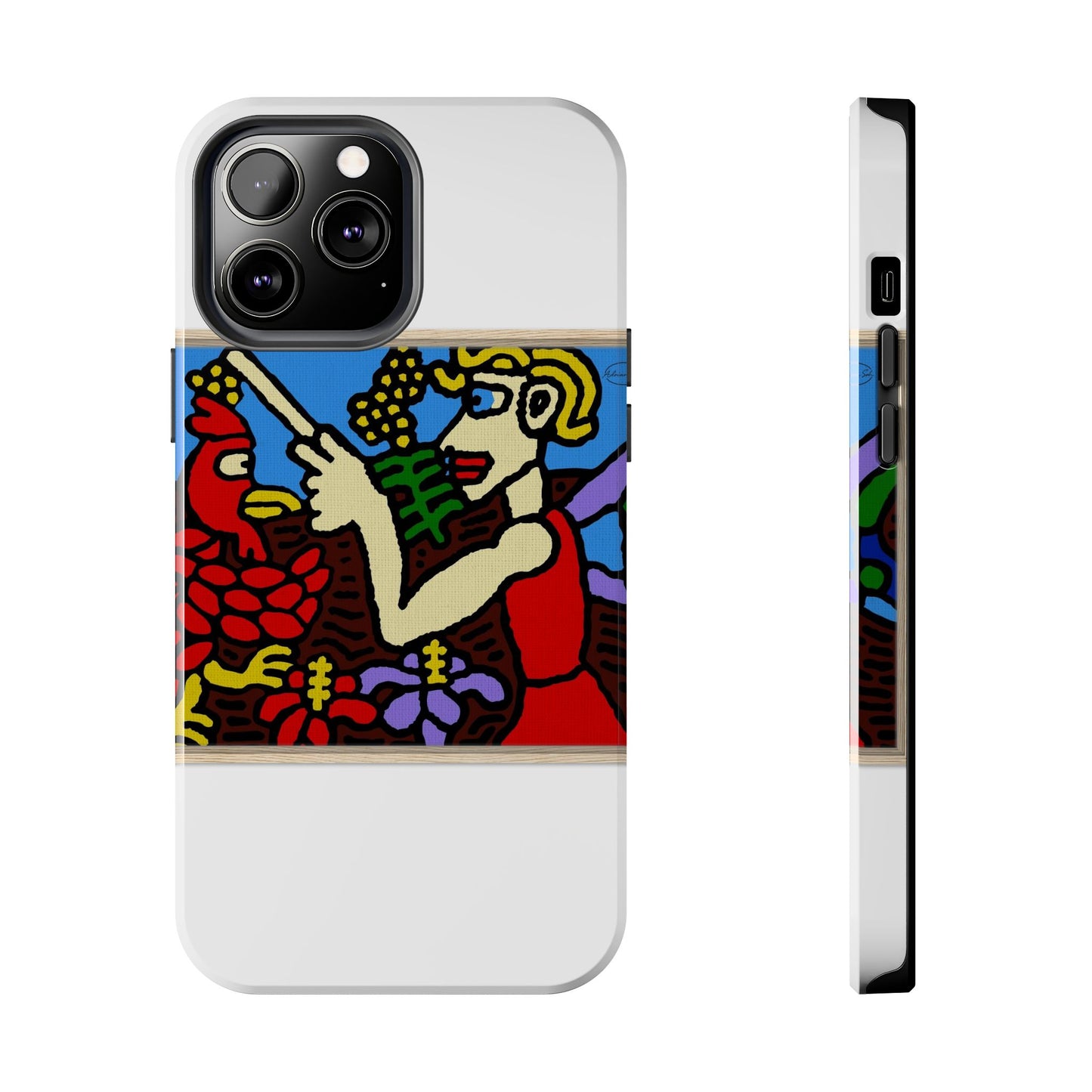 The hen gaining a blessing from a fairy Tough Phone Case