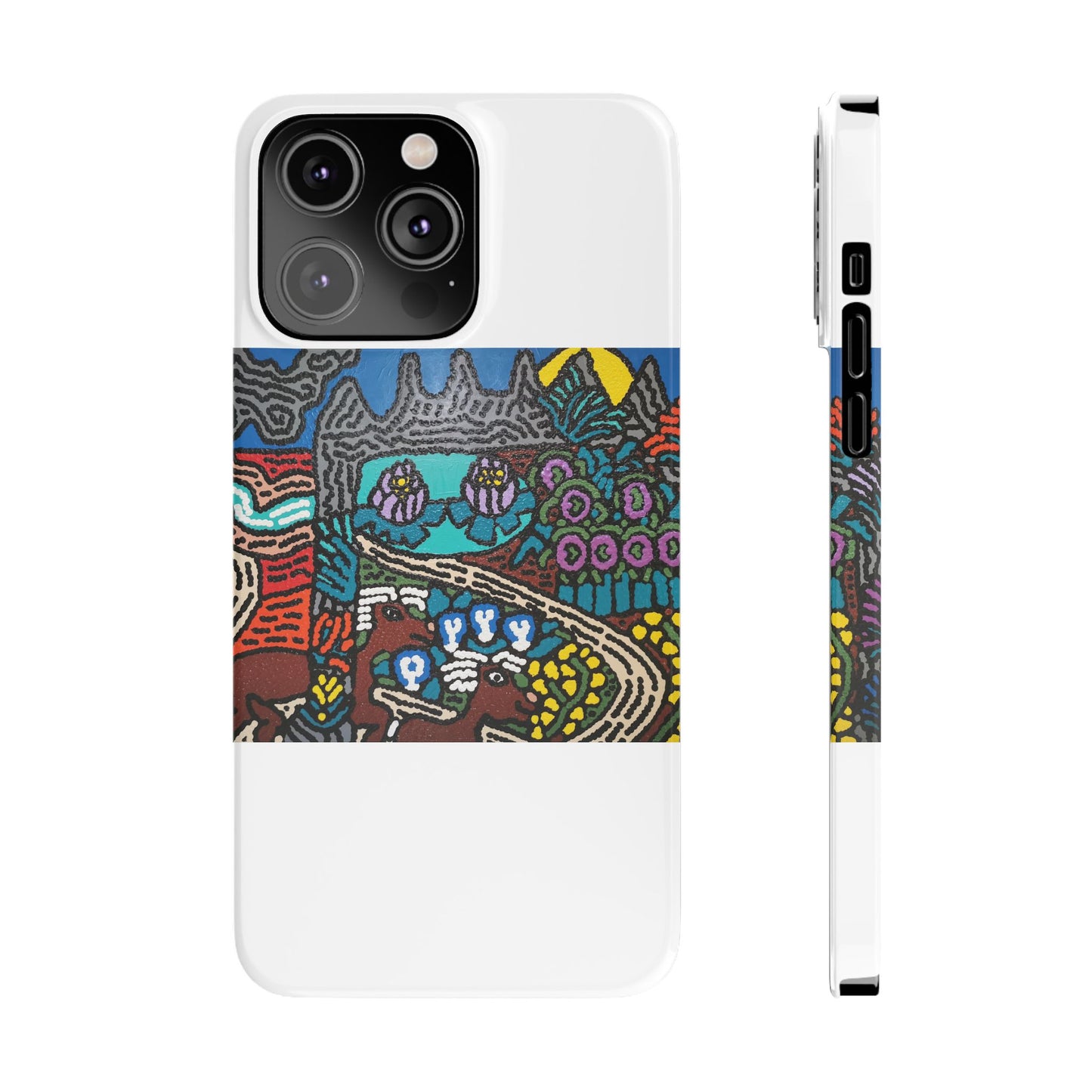 Going to the valley of hope and prosperity Slim Phone Case