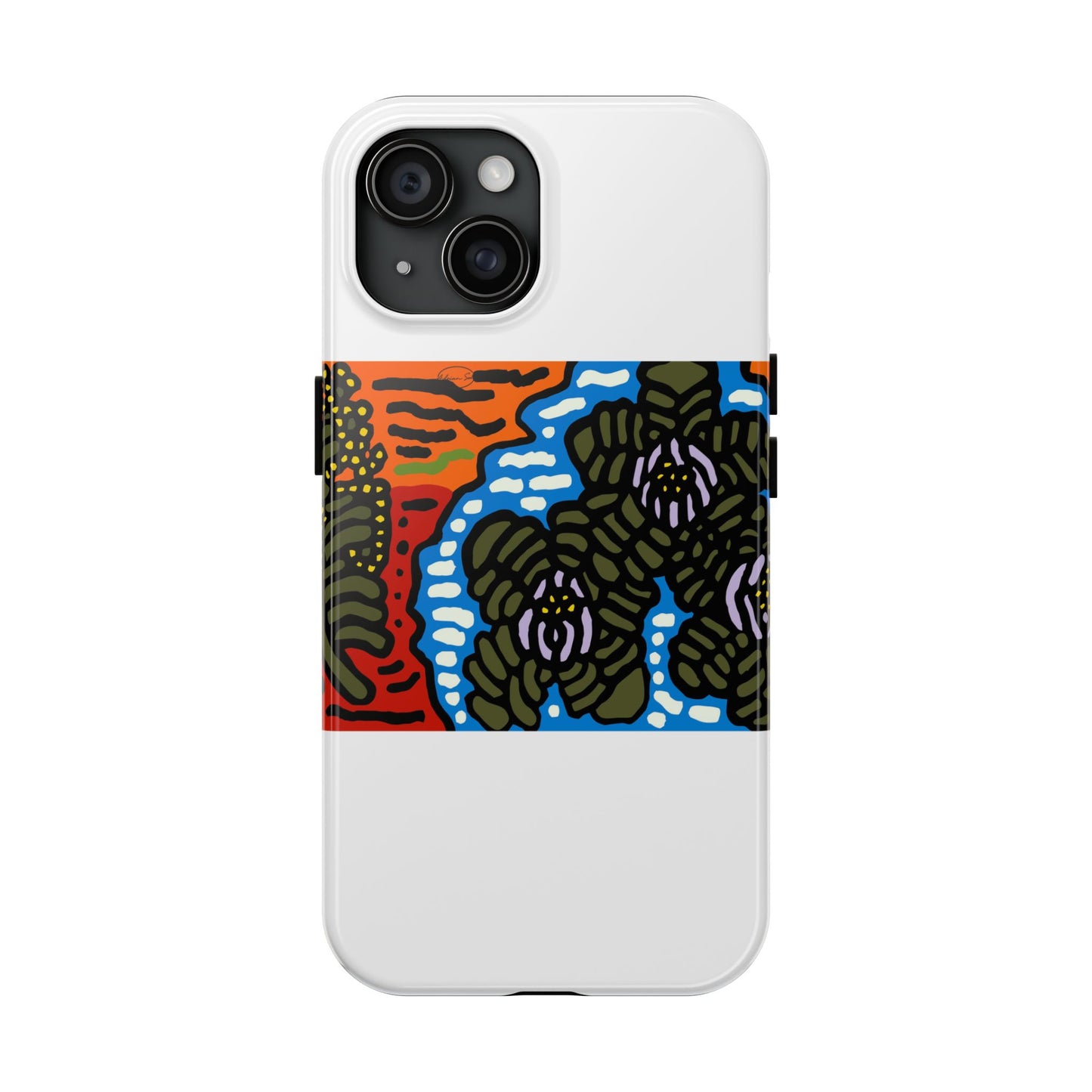 The Sri Lankan water lilies meets the Australian wattle Tough Phone Case