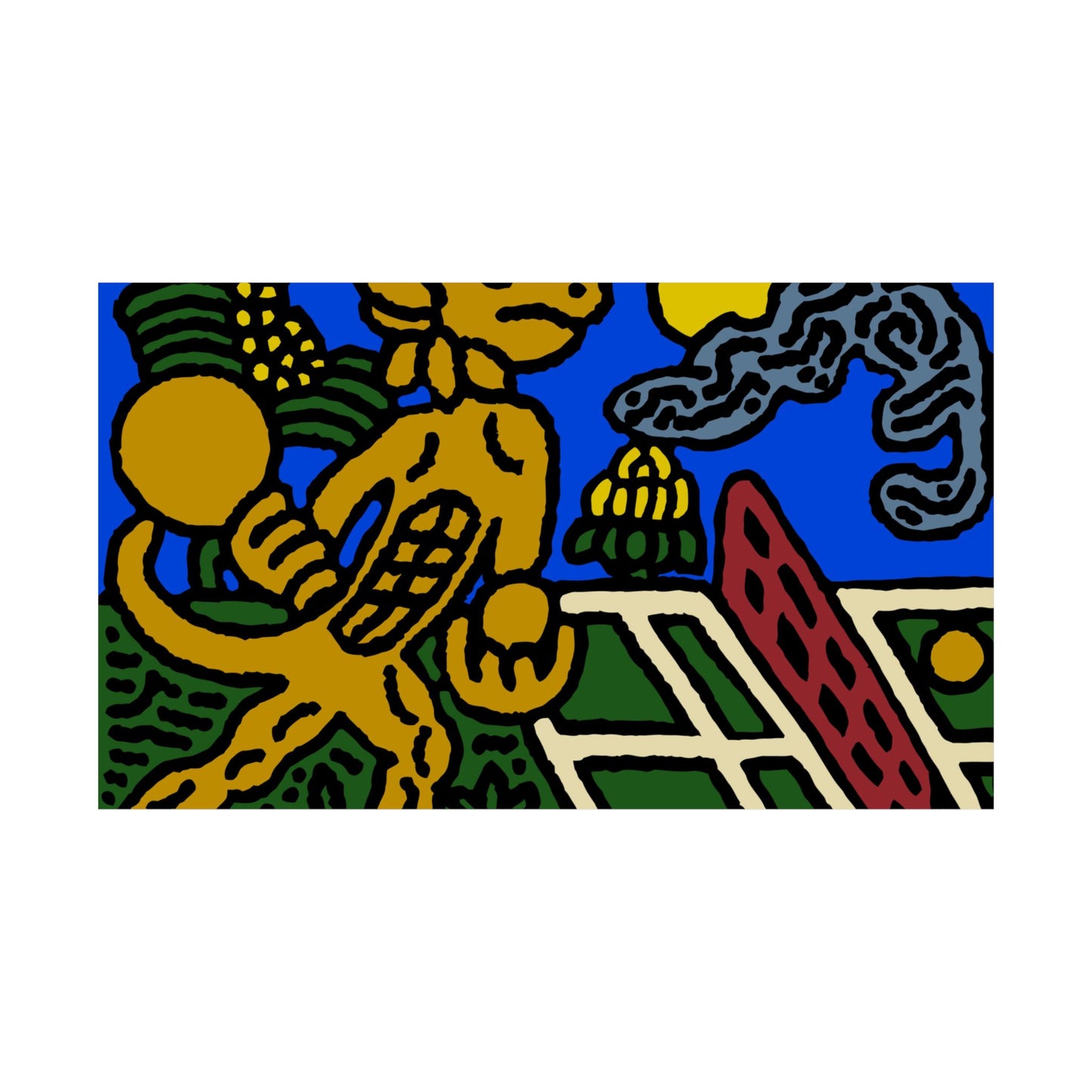 Ready for making big serves in life Matte Poster Horizontal (Small)