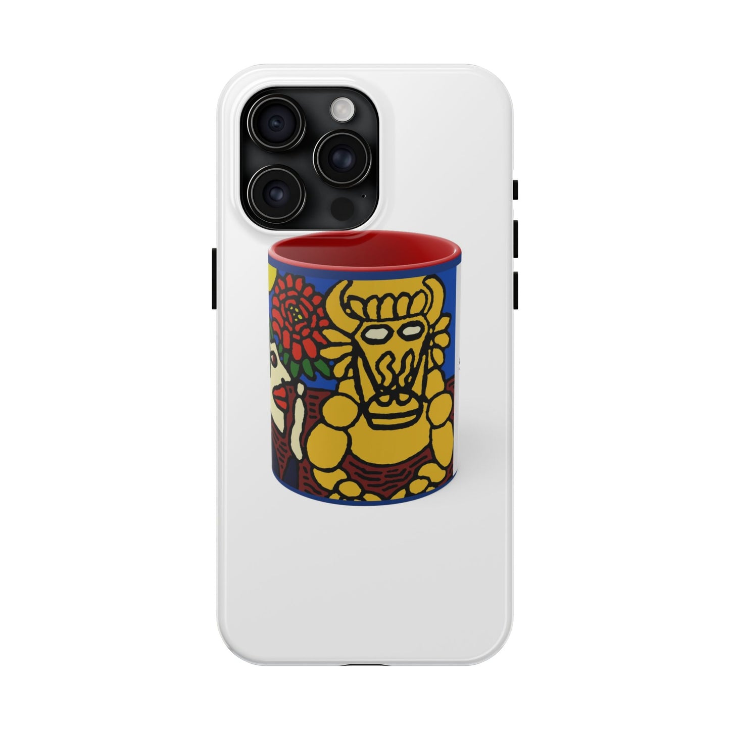 The warrior hailing the mighty golden dragon Tough Phone Case