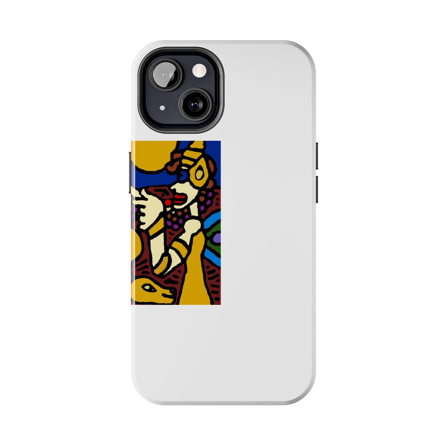 The golden snake being blessed by the fairy Tough Phone Case
