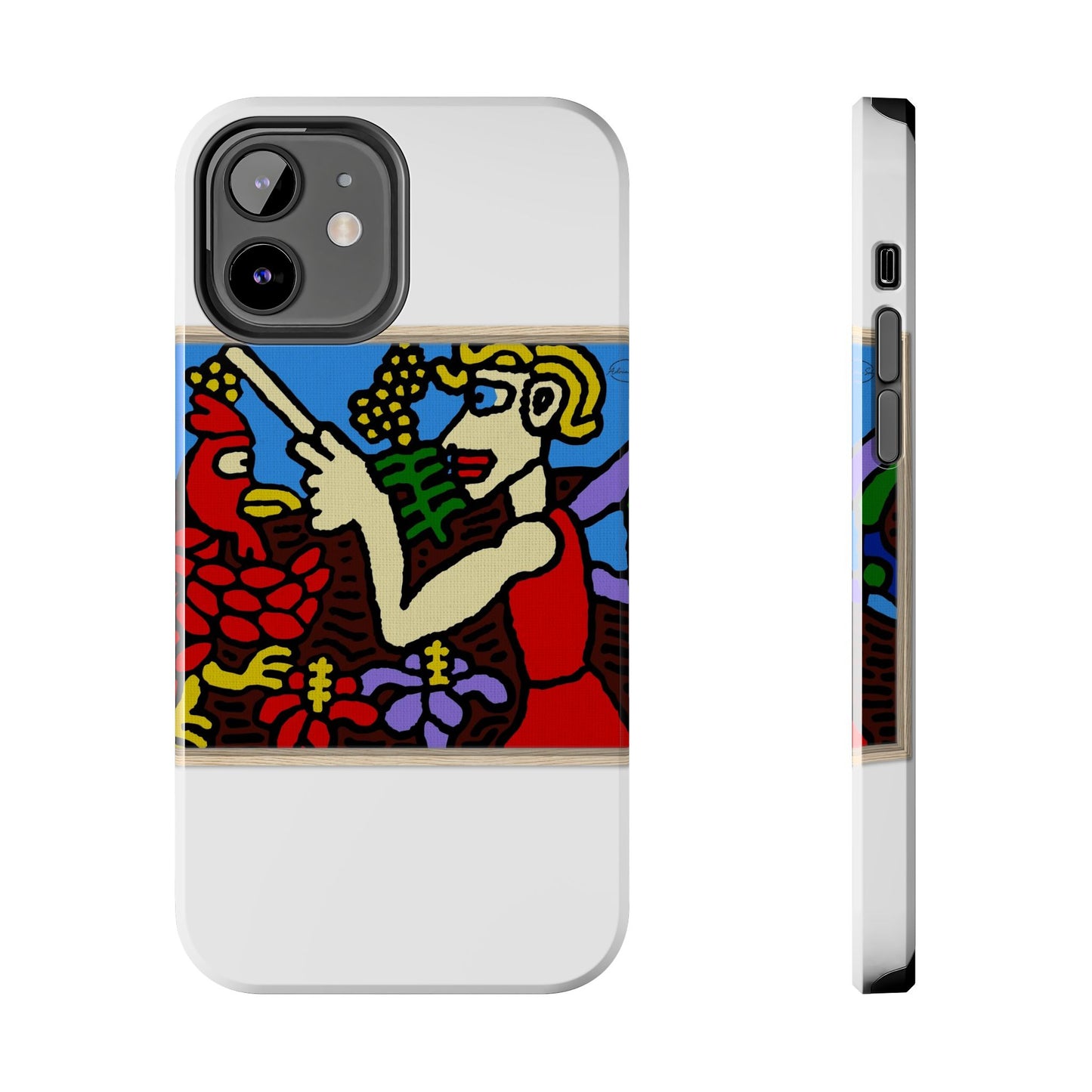 The hen gaining a blessing from a fairy Tough Phone Case