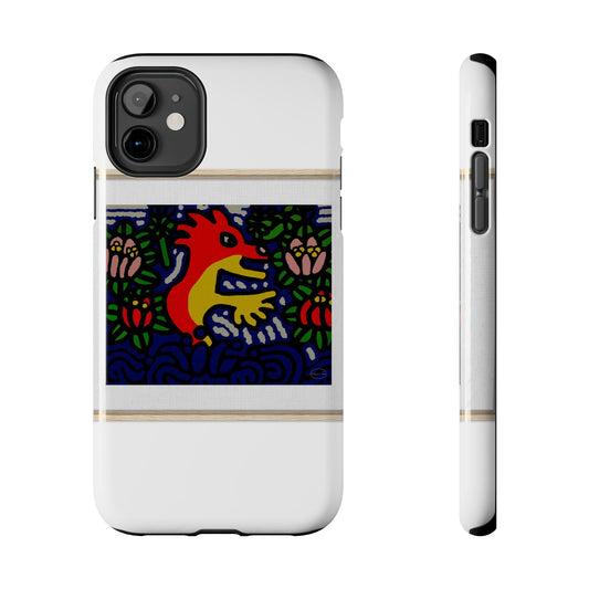 Breaking through the surface of a lotus pond Tough Phone Case