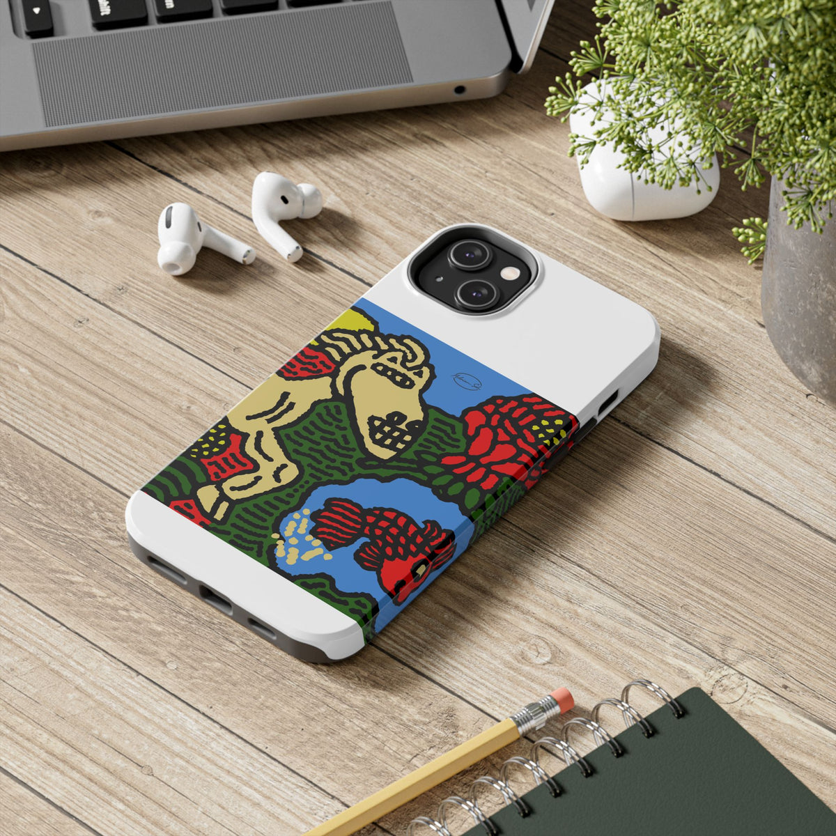 Galloping carefree through life Tough Phone Case