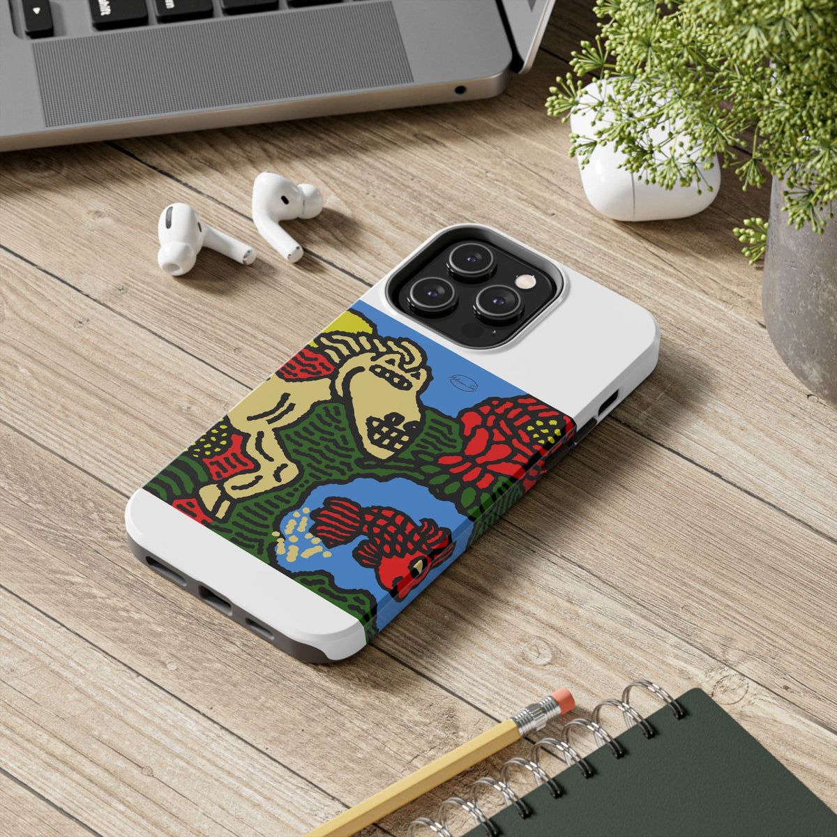 Galloping carefree through life Tough Phone Case