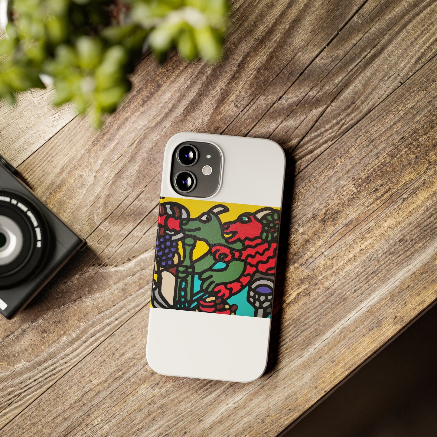 Enjoying our companionship Slim Phone Case