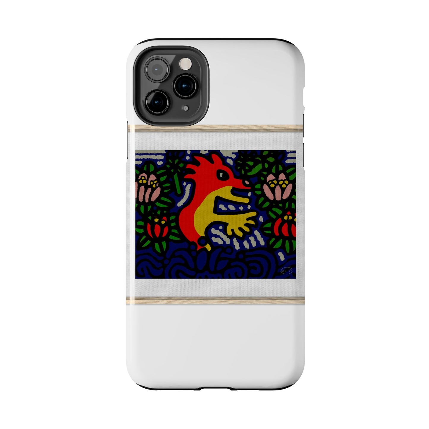 Breaking through the surface of a lotus pond Tough Phone Case