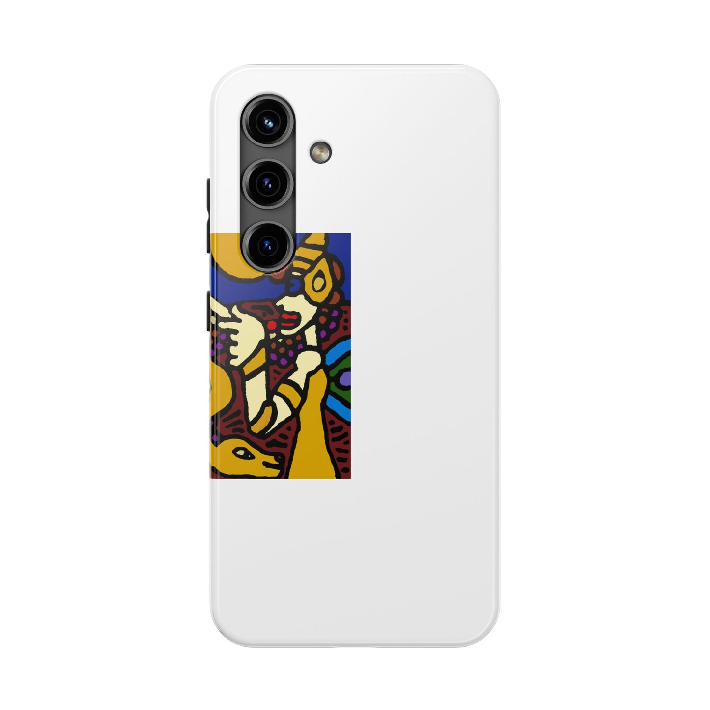 The golden snake being blessed by the fairy Tough Phone Case