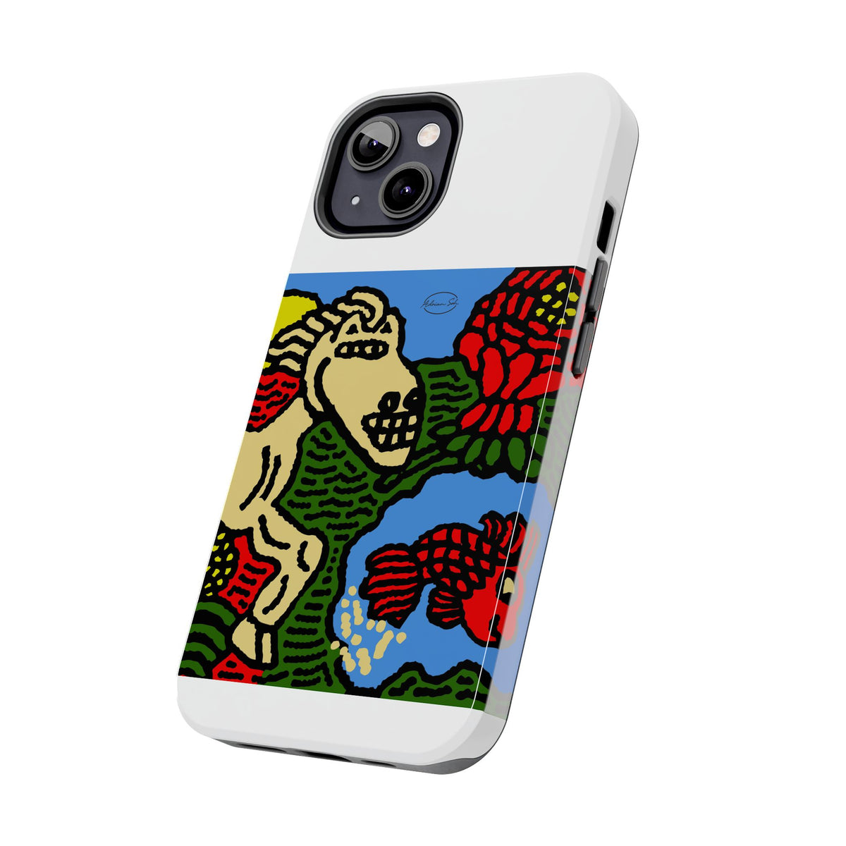 Galloping carefree through life Tough Phone Case