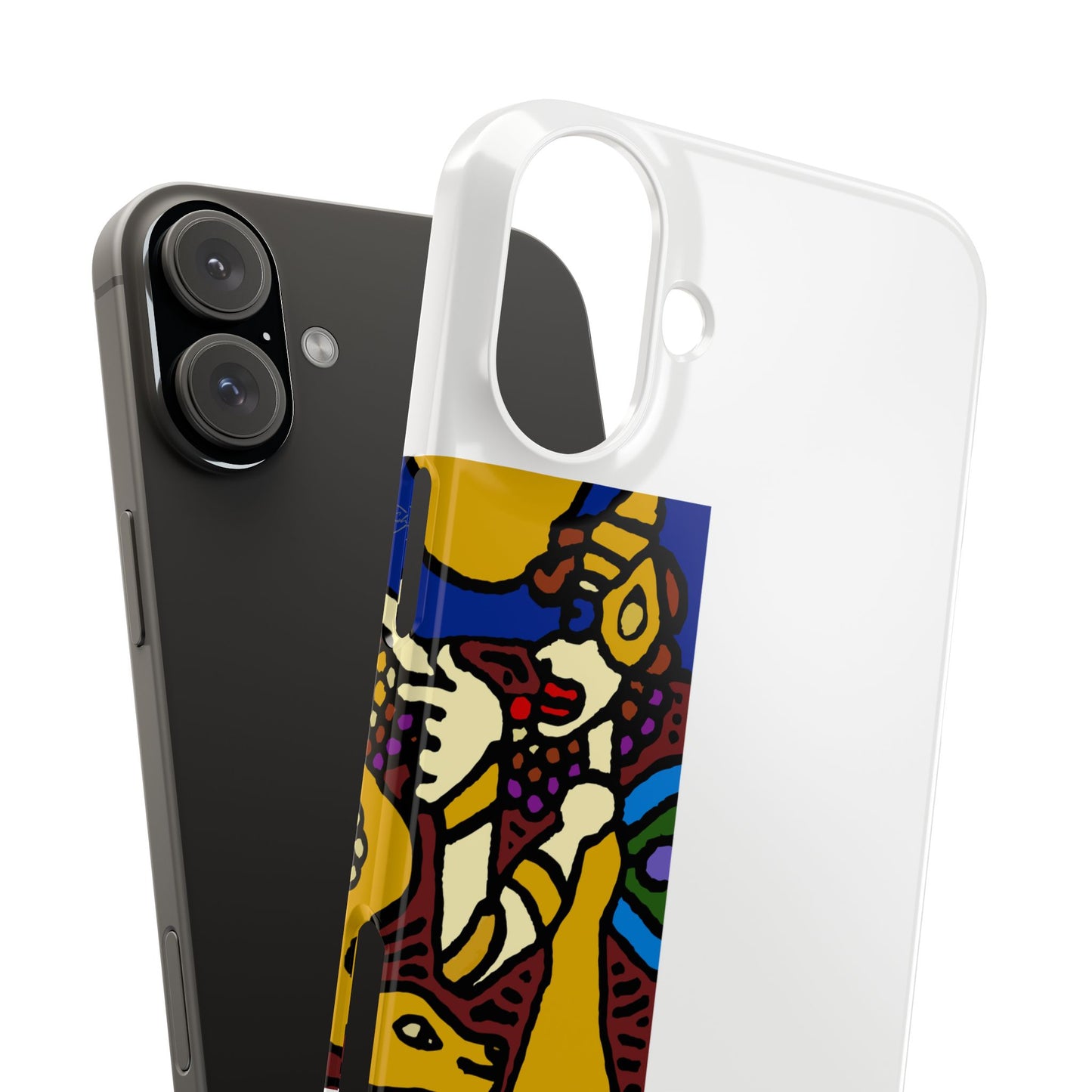The golden snake being blessed by the fairy Slim Phone Case