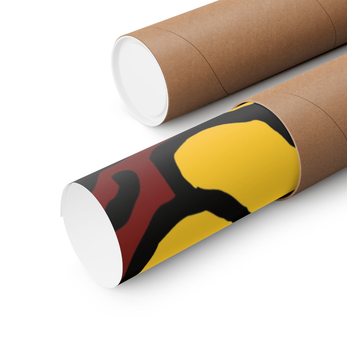 The warrior hailing the mighty golden dragon Matte Poster Horizontal (Large)