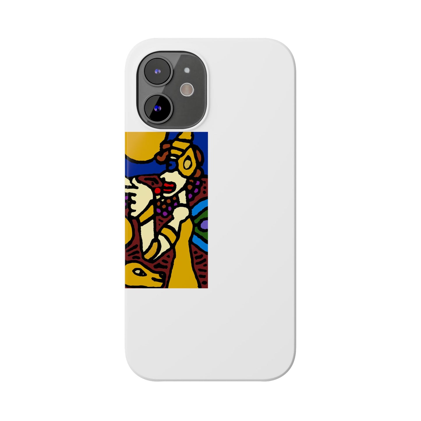 The golden snake being blessed by the fairy Slim Phone Case