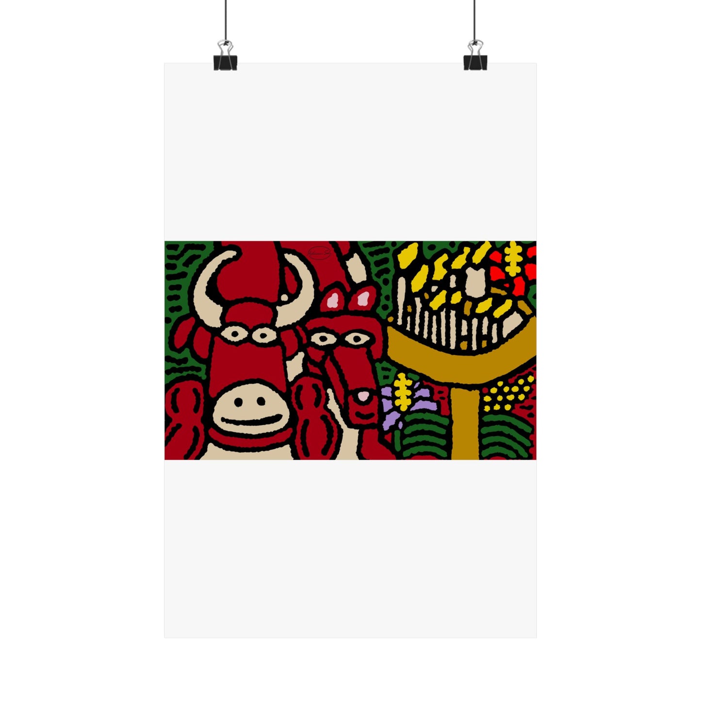 Going blessed by light together Matte Poster Vertical (Small)
