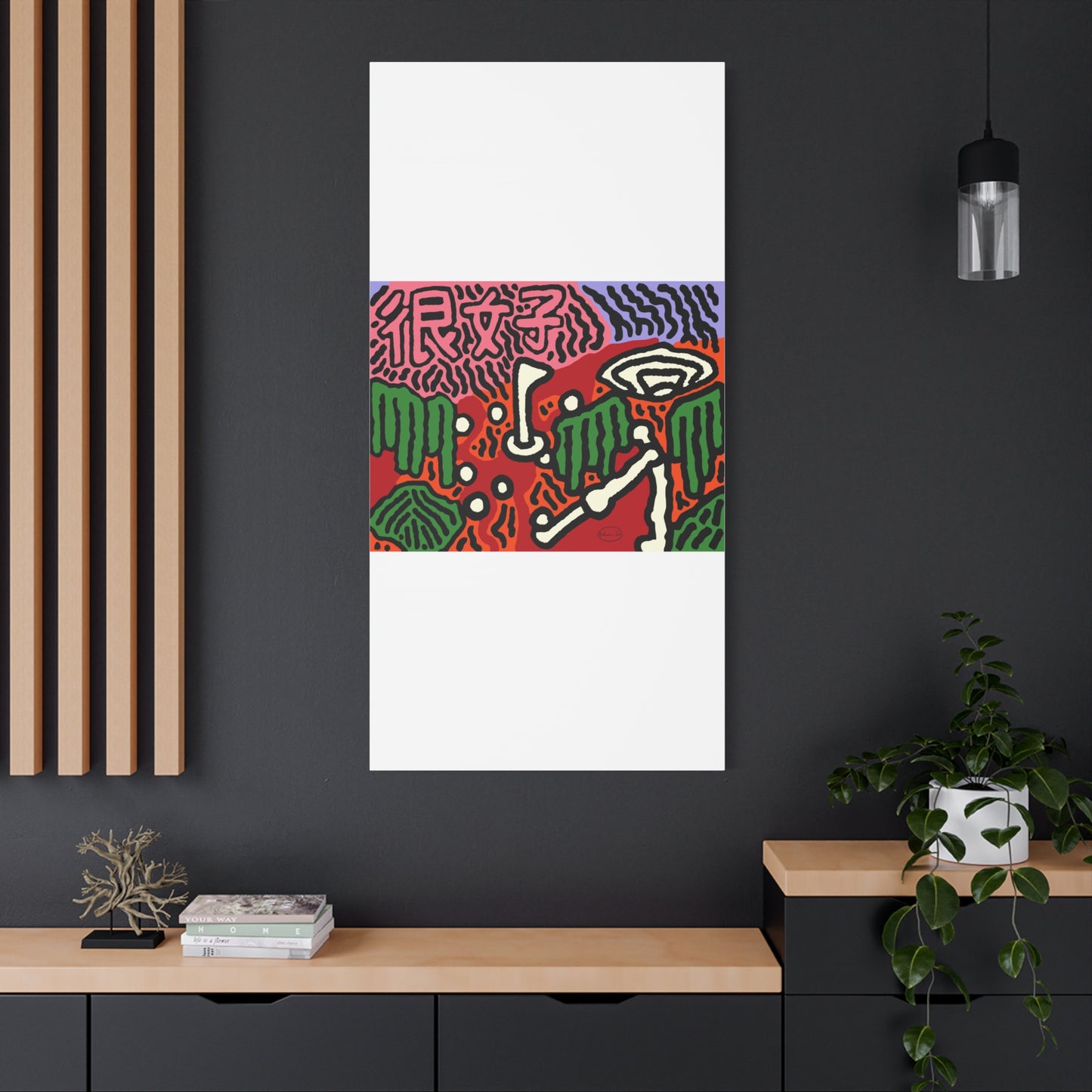 Hitting holes in one throughout life Canvas (Large)