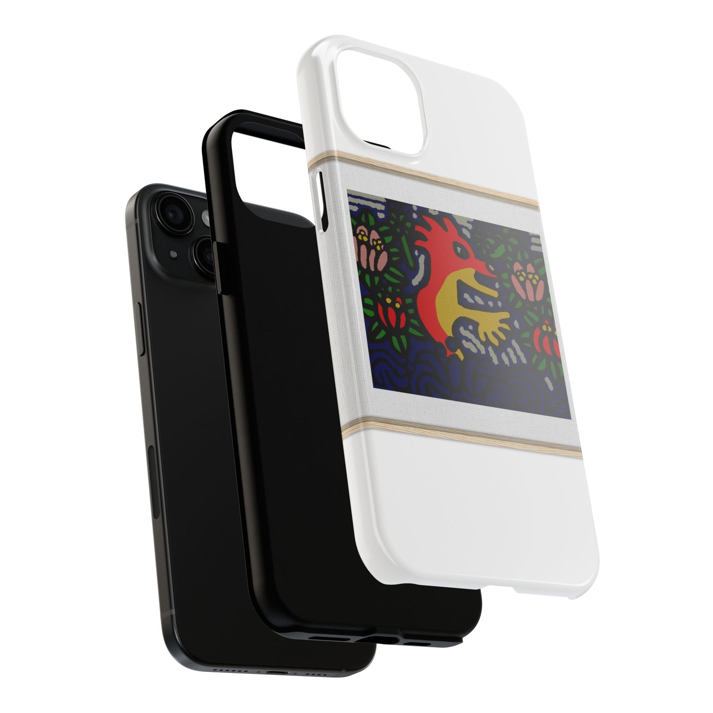 Breaking through the surface of a lotus pond Tough Phone Case